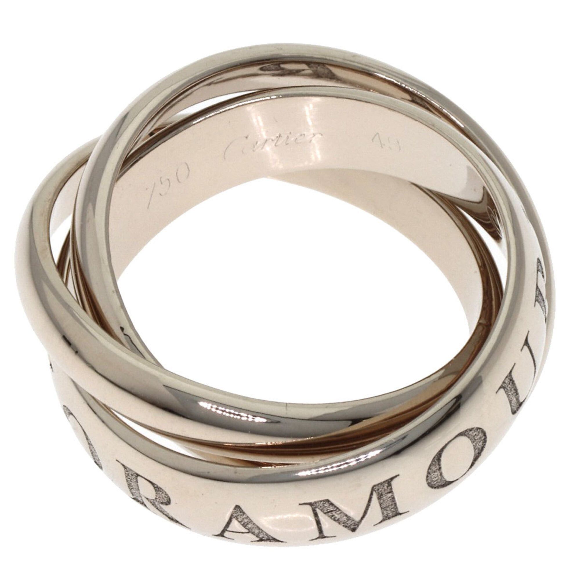 Cartier Cartier Trinity 1998 Christmas Limited Edition #49 Ring, 18K White Gold, Ladies' Size ONE SIZE - 3 Thumbnail