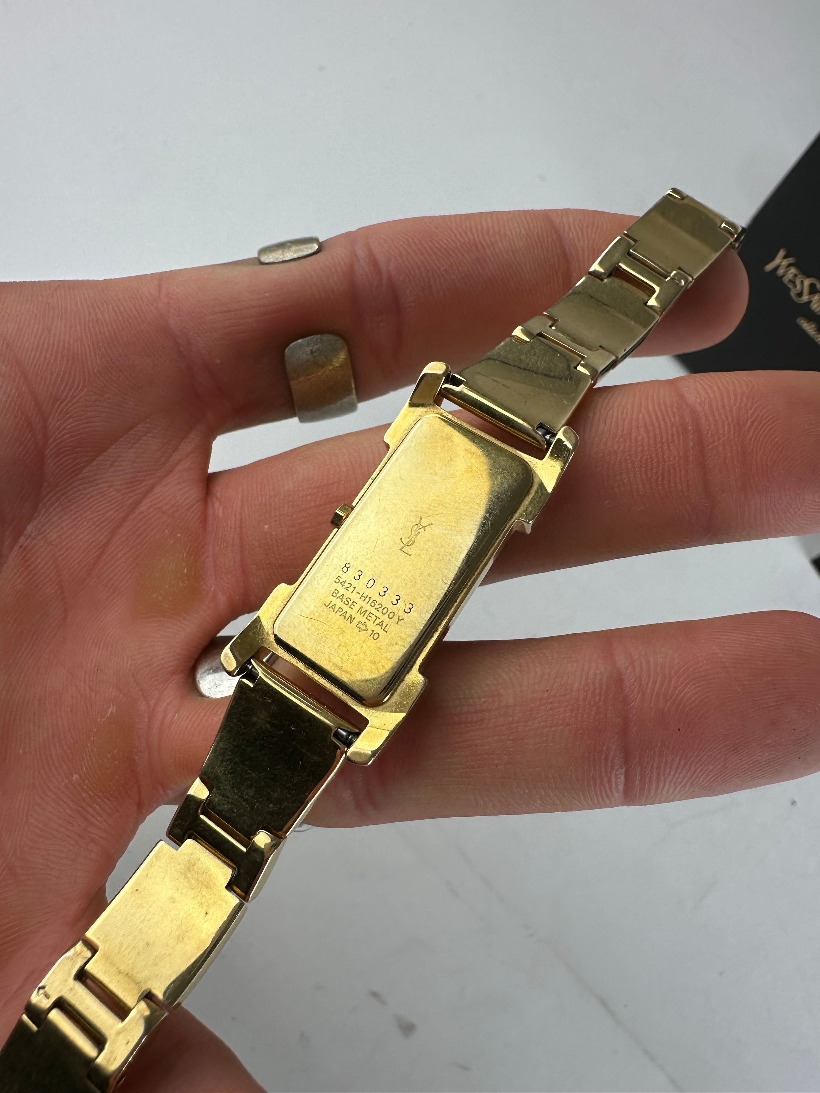 Other Vintage Yves Saint Laurent Gold Plated Quartz Watch Size ONE SIZE - 9 Thumbnail