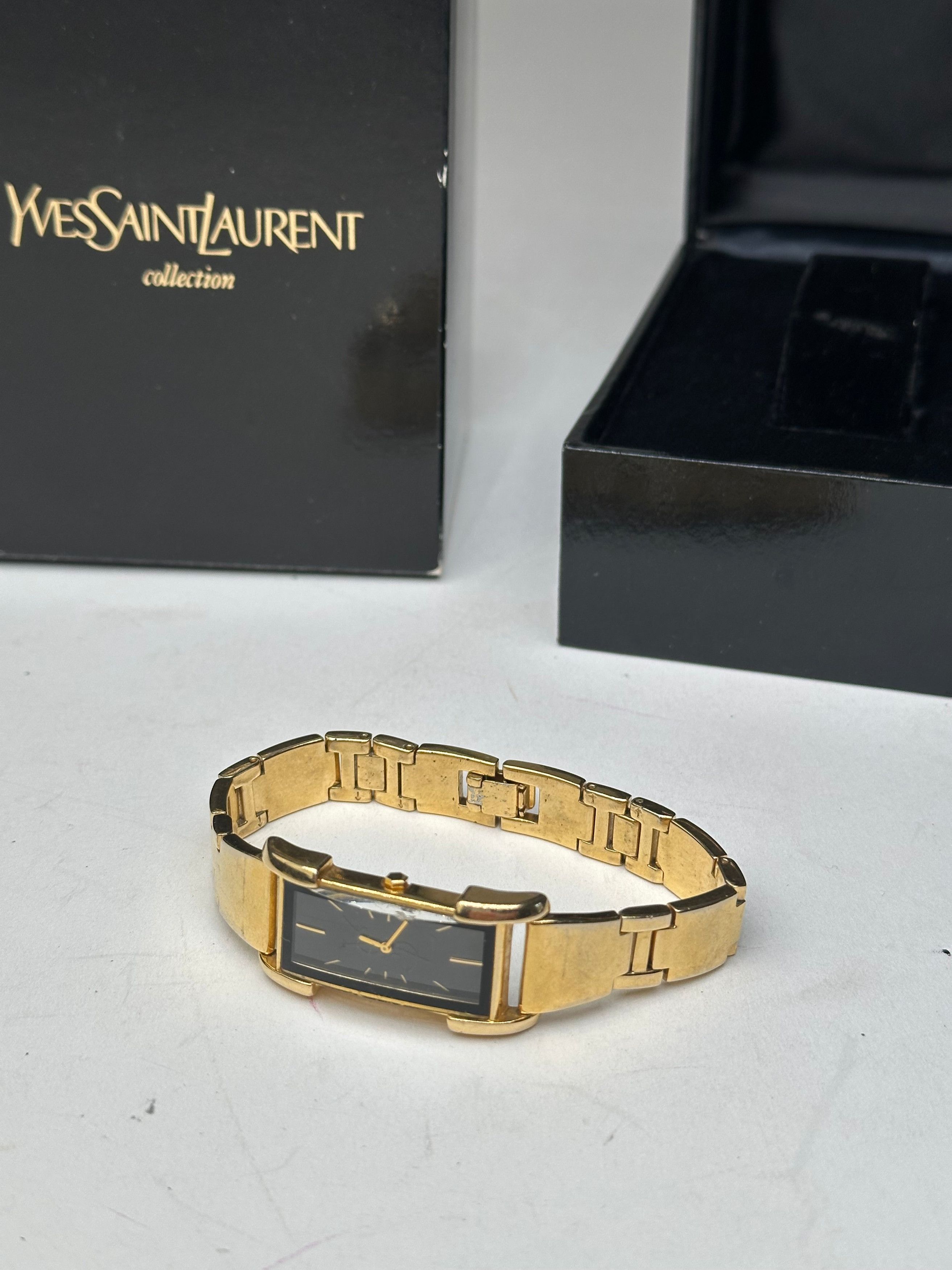 Other Vintage Yves Saint Laurent Gold Plated Quartz Watch Size ONE SIZE - 6 Thumbnail