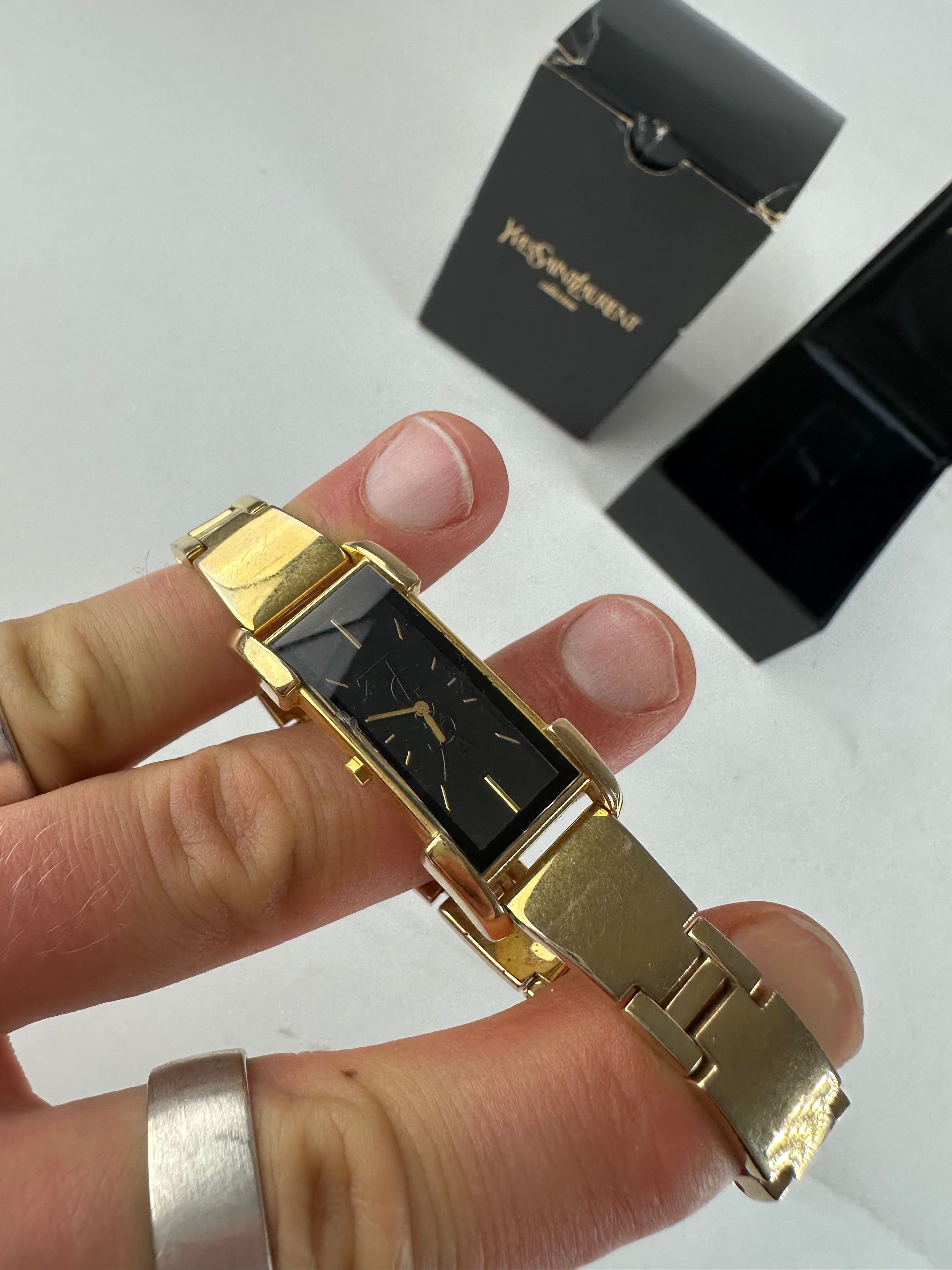 Other Vintage Yves Saint Laurent Gold Plated Quartz Watch Size ONE SIZE - 8 Thumbnail