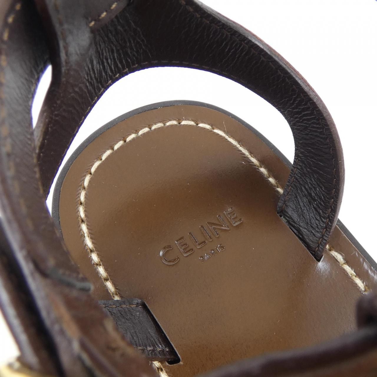 Celine Celine CELINE Triomphe Gladiator Calfskin Sandals Leather Shoes 352463778C DUTY FREE for USA Size ONE SIZE - 6 Thumbnail