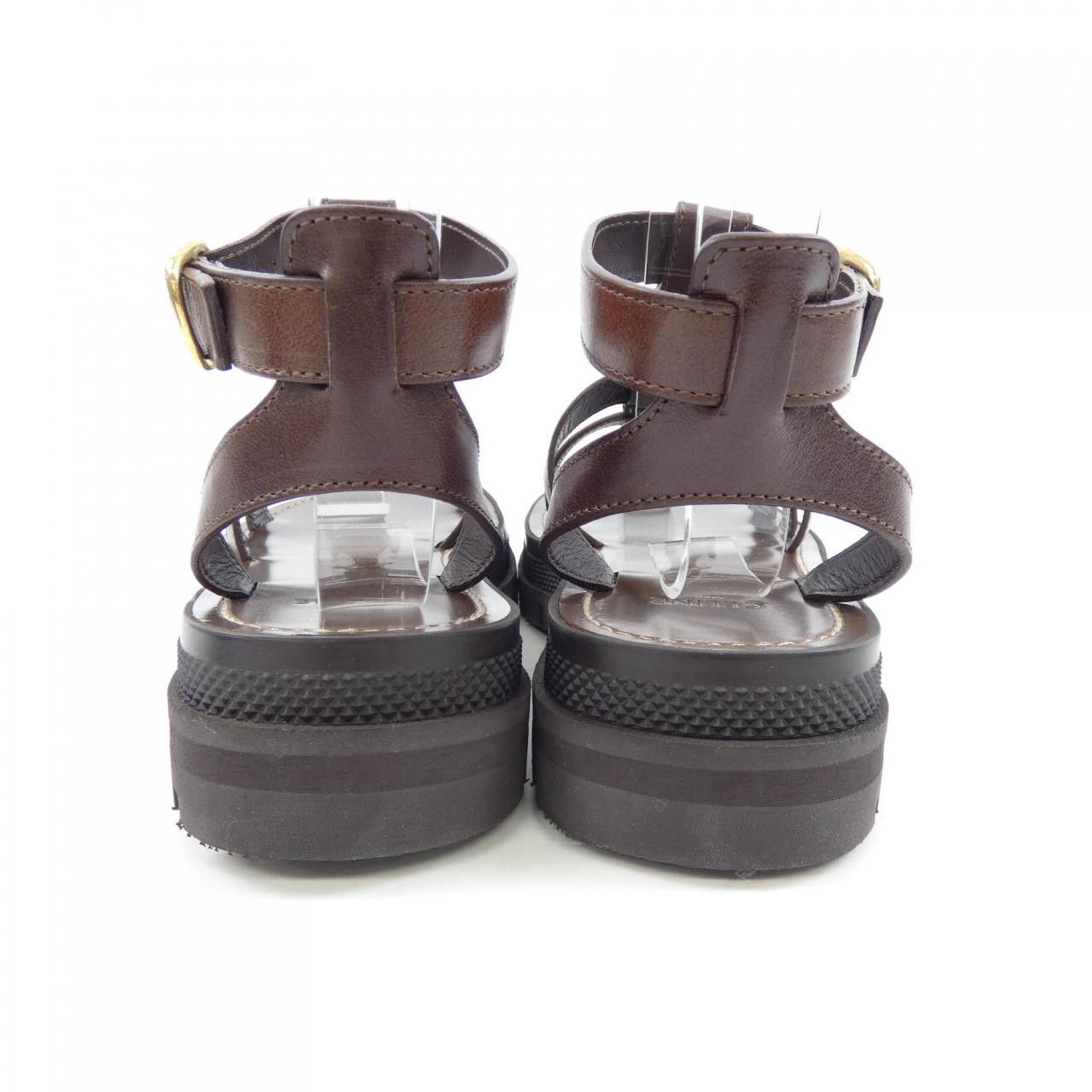 Celine Celine CELINE Triomphe Gladiator Calfskin Sandals Leather Shoes 352463778C DUTY FREE for USA Size ONE SIZE - 5 Thumbnail