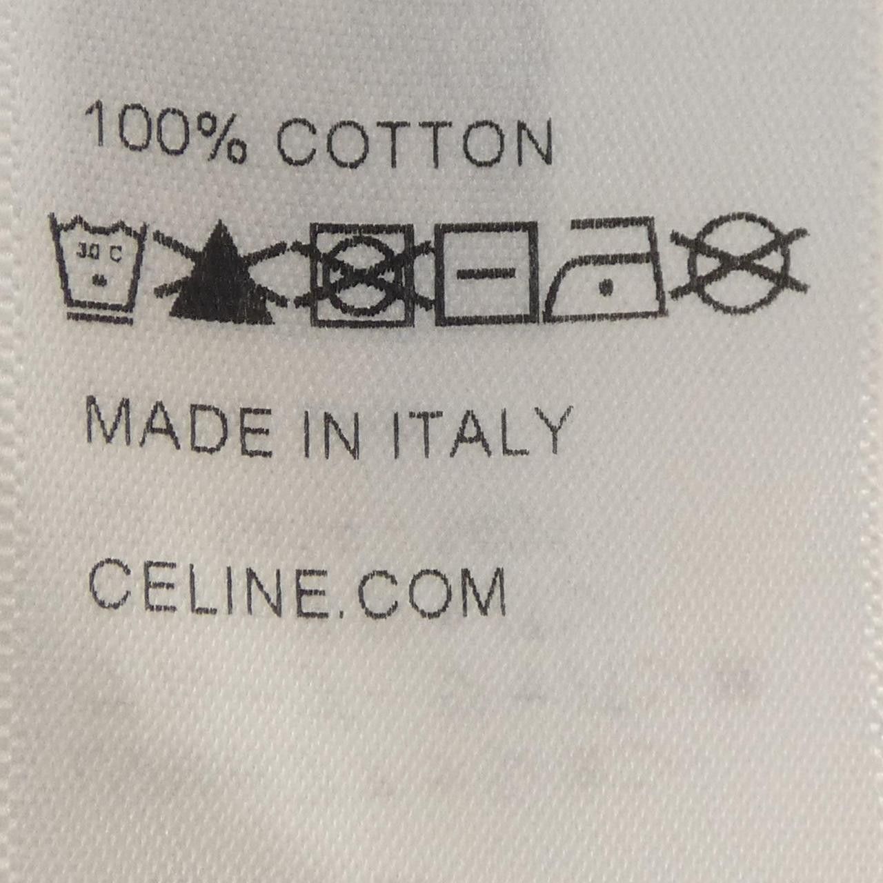 Celine Celine Celine CELINE Print Cotton Cropped T Shirt Textile T-Shirts 2X761671Q DUTY FREE for USA Size ONE SIZE - 3 Thumbnail