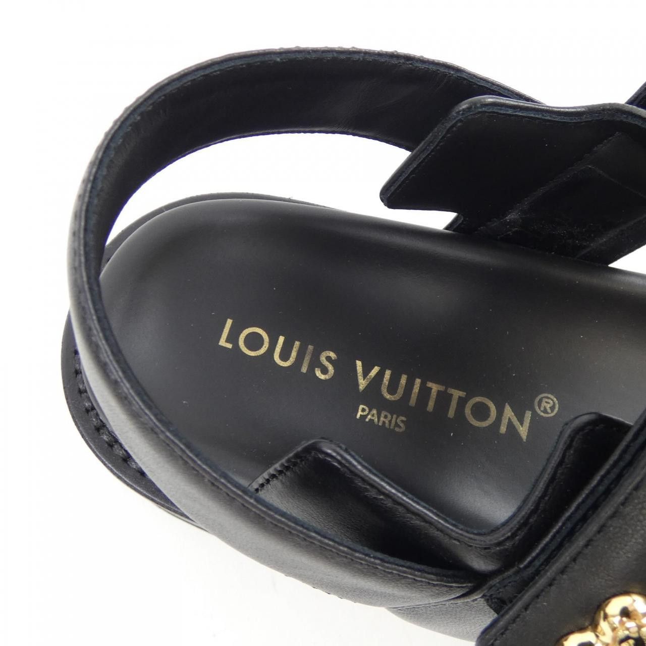 Louis Vuitton Louis Vuitton Louis Vuitton Sunset Lambskin Sandals Leather Shoes LV DUTY FREE for USA Size ONE SIZE - 6 Thumbnail