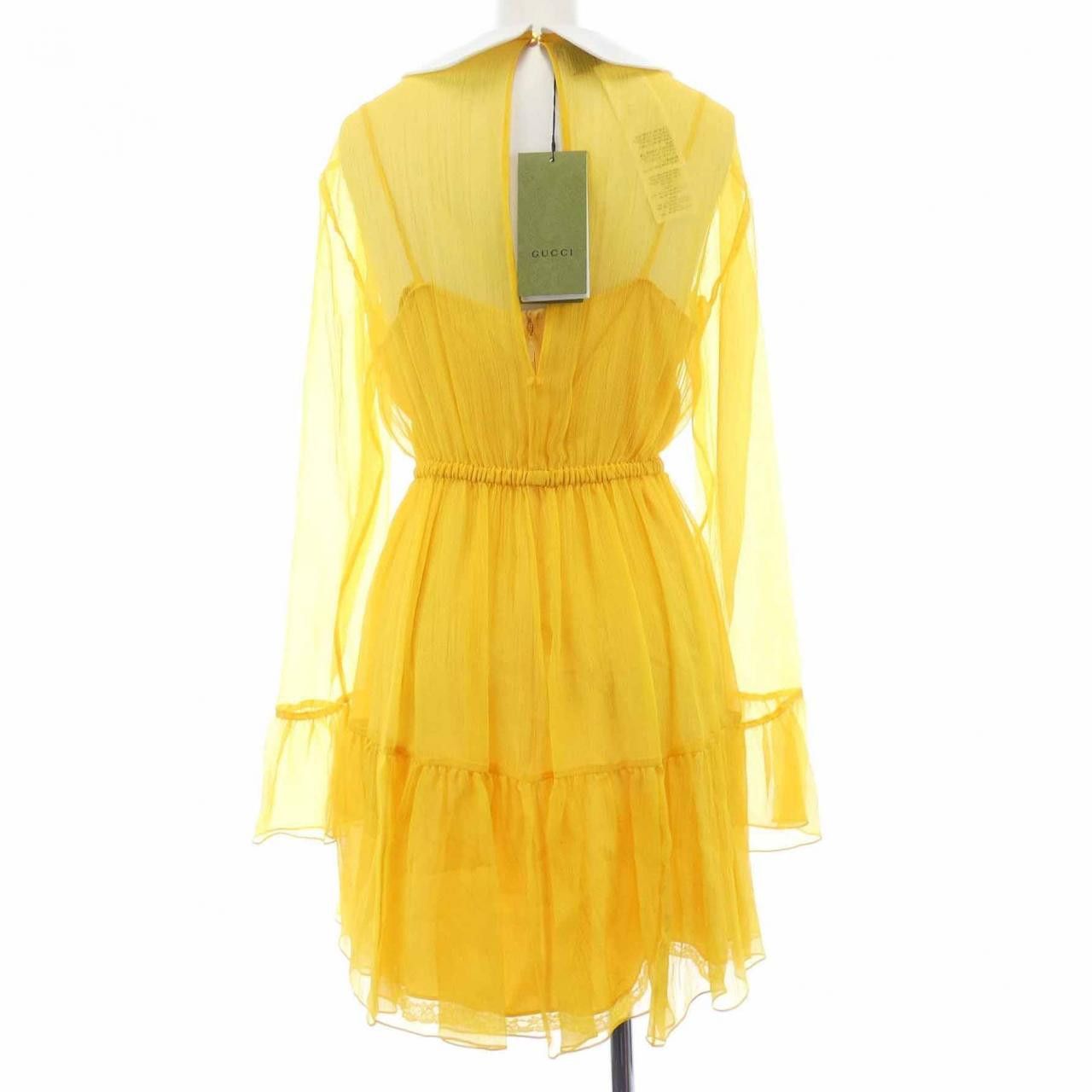 Gucci Gucci Gucci Silk Dress Textile Dresses 728125ZAL3Y DUTY FREE for USA Size ONE SIZE - 2 Thumbnail