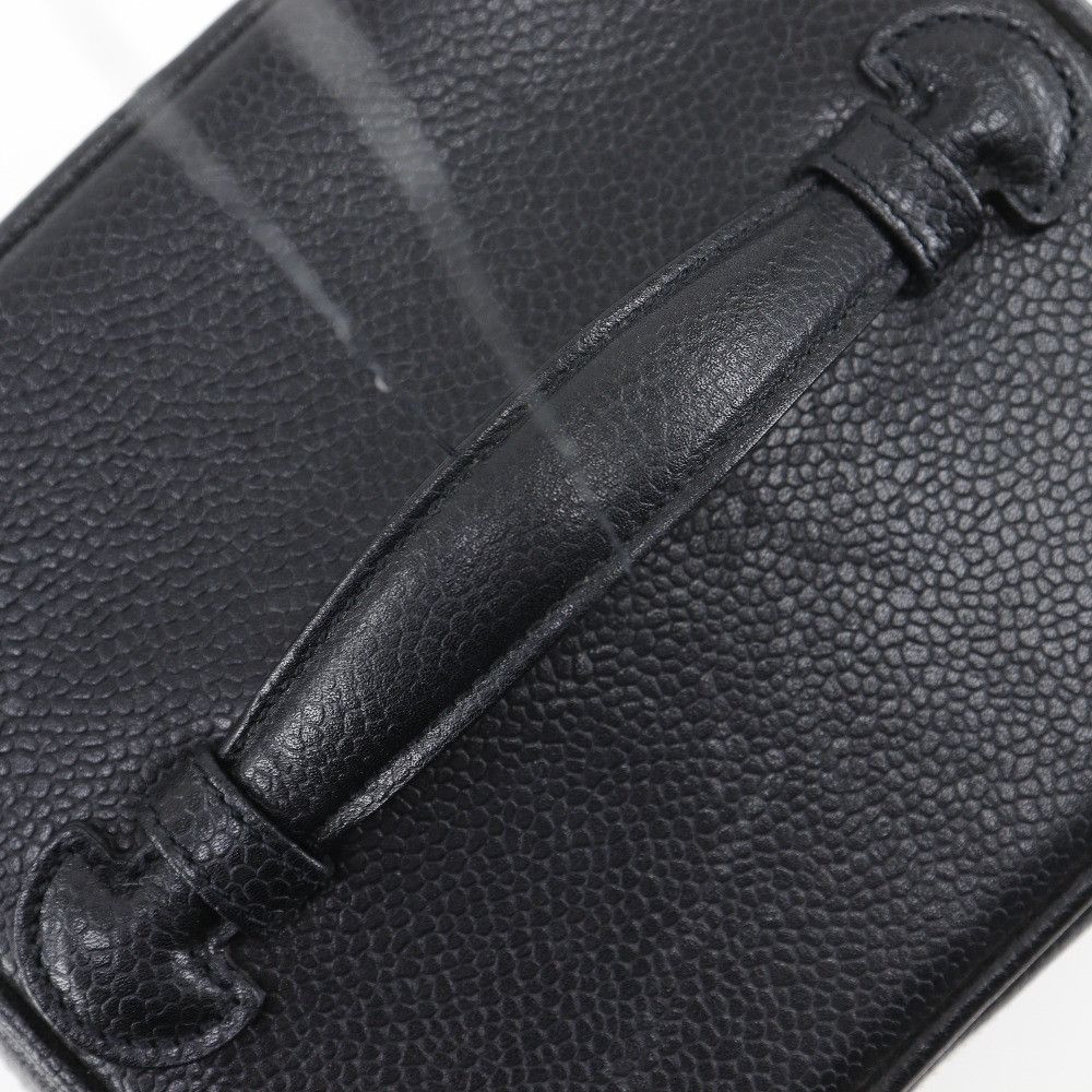 Chanel Chanel Chanel Coco Mark Caviar Skin Vanity Pouch Leather Vanity Bag A01998 DUTY FREE for USA Size ONE SIZE - 4 Thumbnail