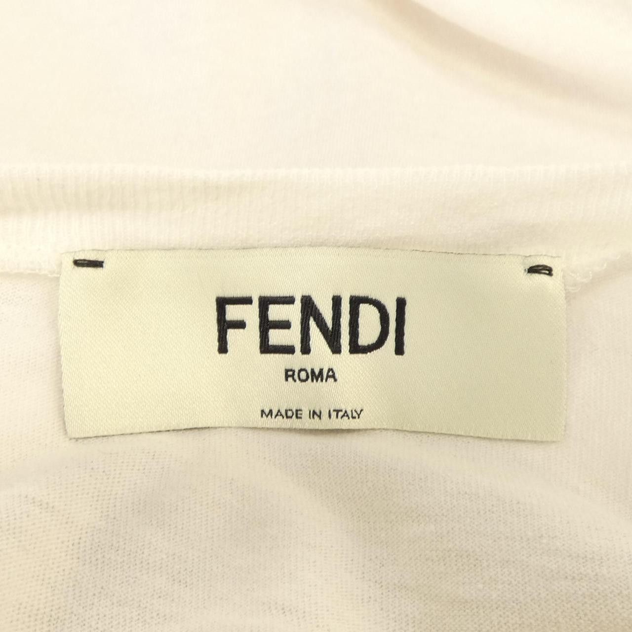 Fendi Fendi Fendi Cotton T Shirt Textile T-Shirts FS9599AQ9A DUTY FREE for USA Size ONE SIZE - 5 Thumbnail