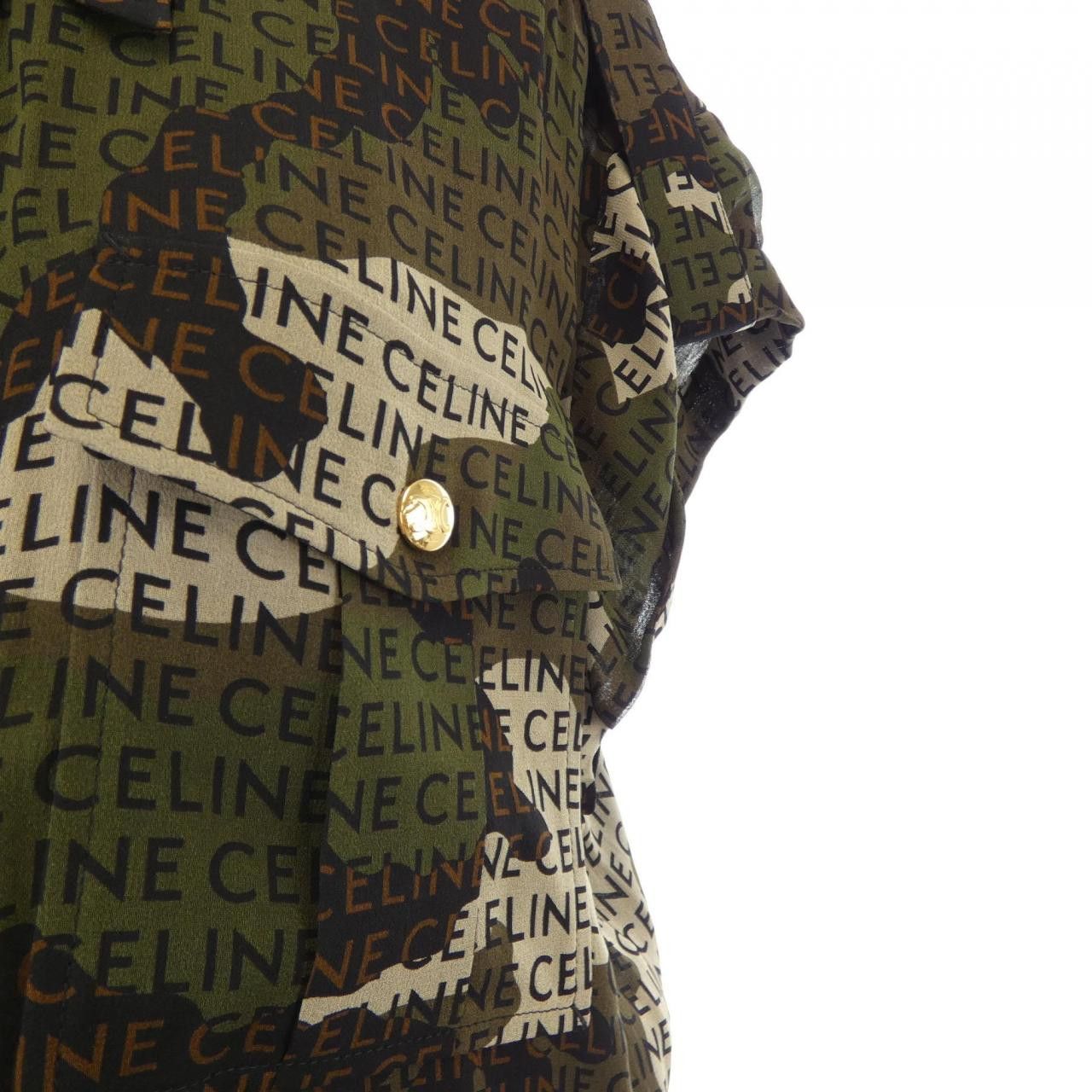 Celine Celine CELINE Silk Dress Textile Dresses 2R88E361R DUTY FREE for USA Size ONE SIZE - 6 Thumbnail