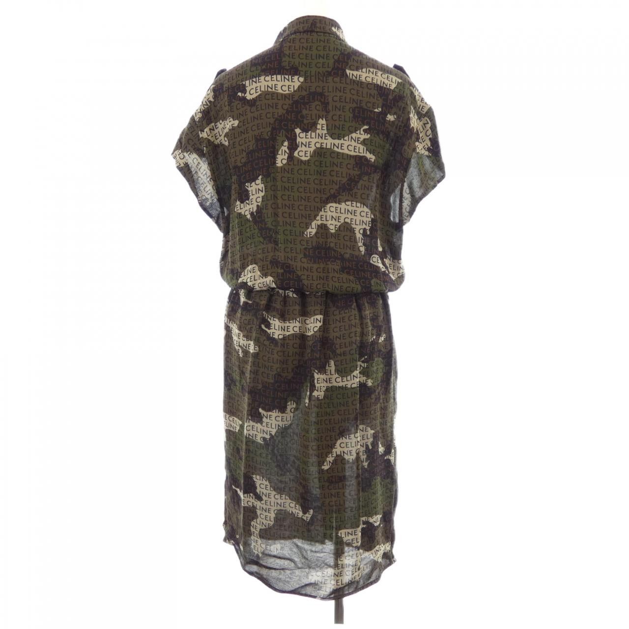 Celine Celine CELINE Silk Dress Textile Dresses 2R88E361R DUTY FREE for USA Size ONE SIZE - 2 Thumbnail