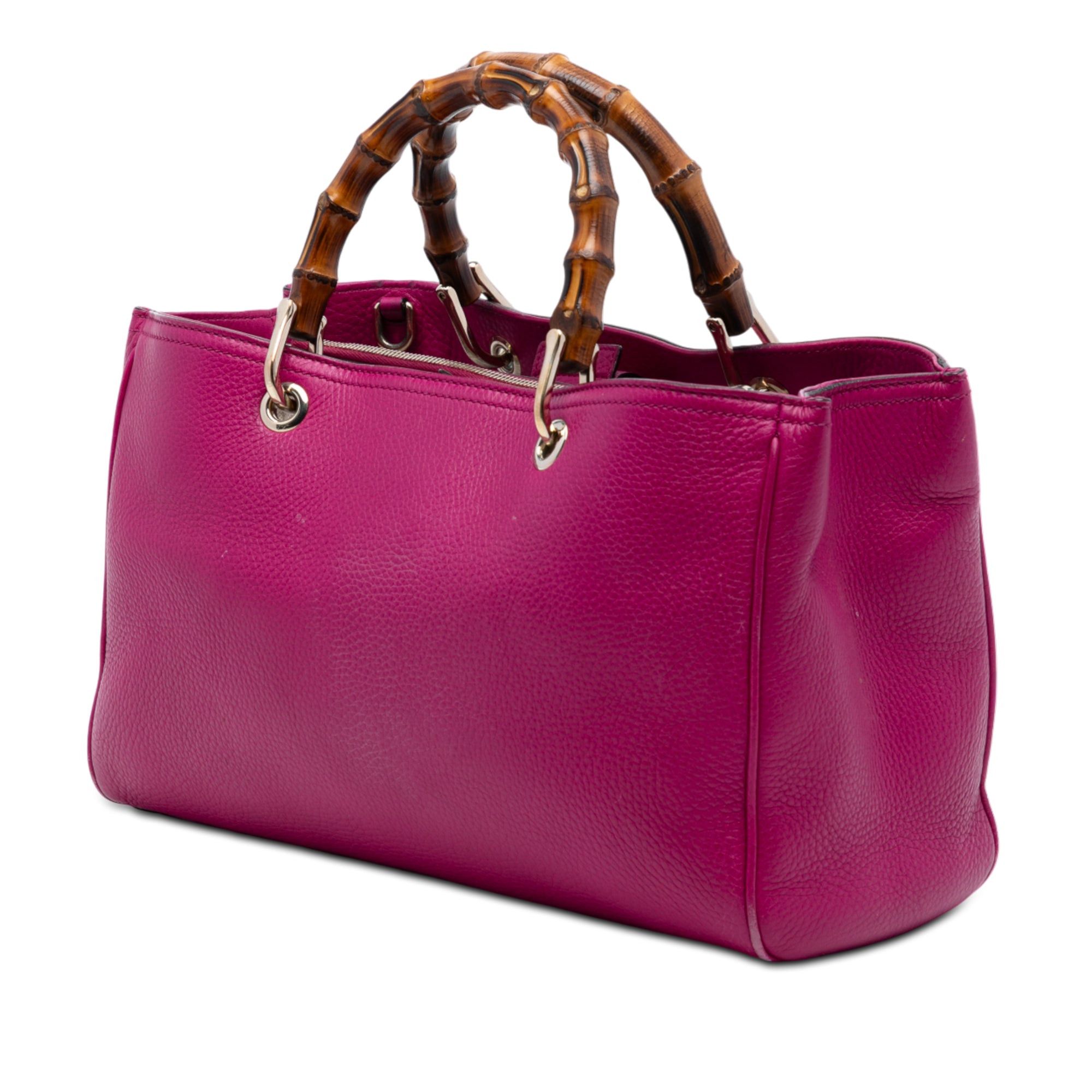 Gucci Medium Calfskin Bamboo Shopper Satchel Size ONE SIZE - 2 Thumbnail
