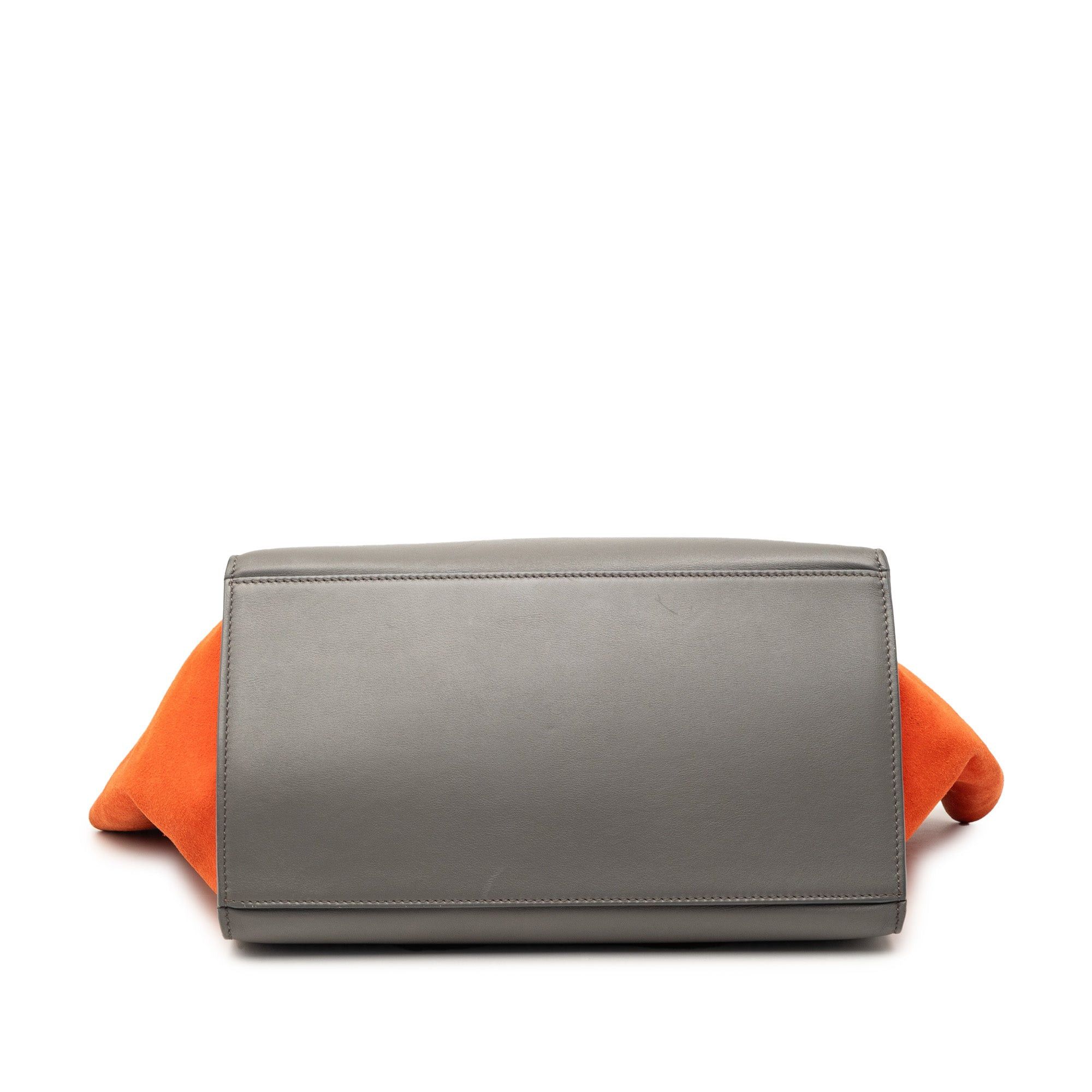 Celine Medium Tricolor Calfskin and Suede Trapeze Satchel Size ONE SIZE - 3 Thumbnail