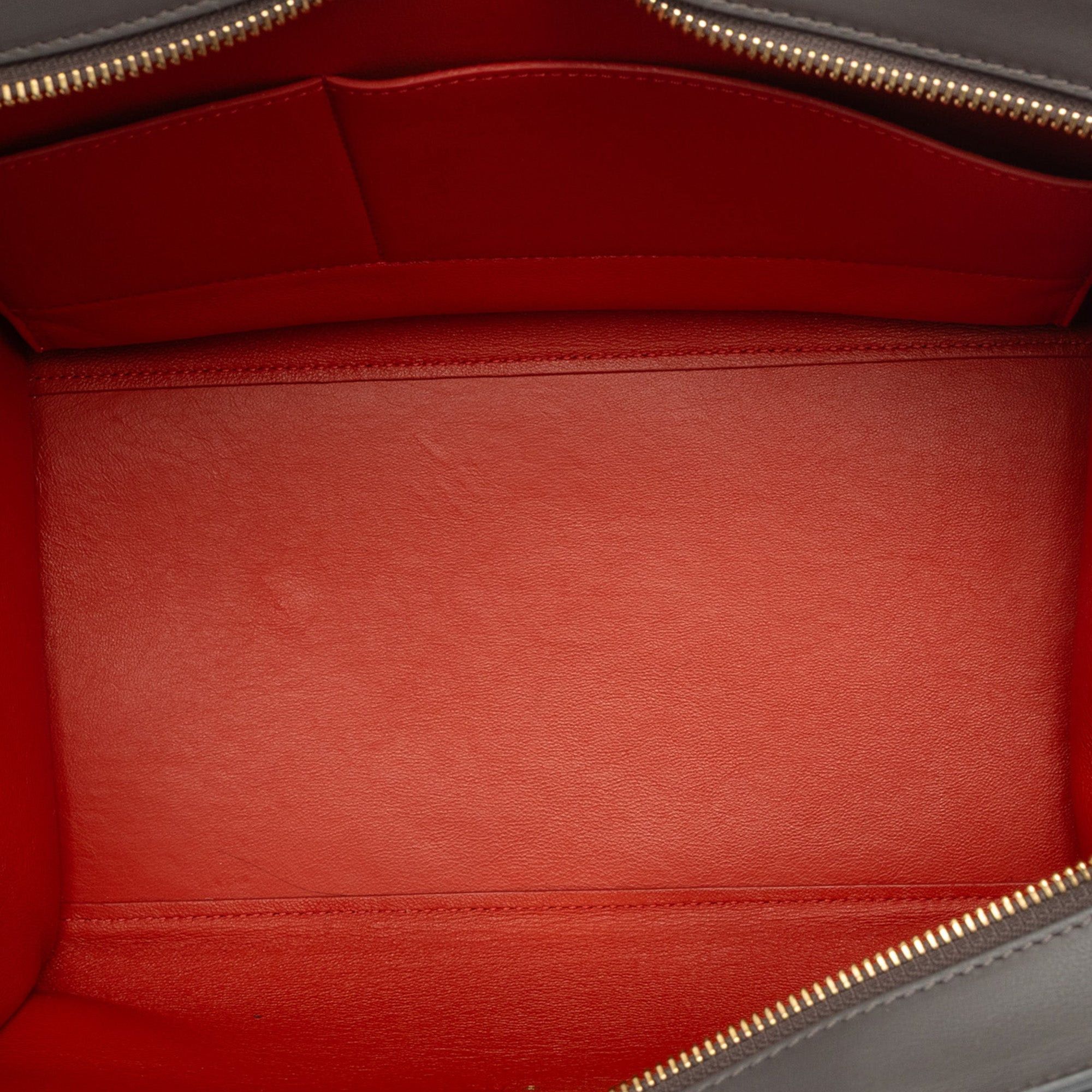 Celine Medium Tricolor Calfskin and Suede Trapeze Satchel Size ONE SIZE - 4 Thumbnail