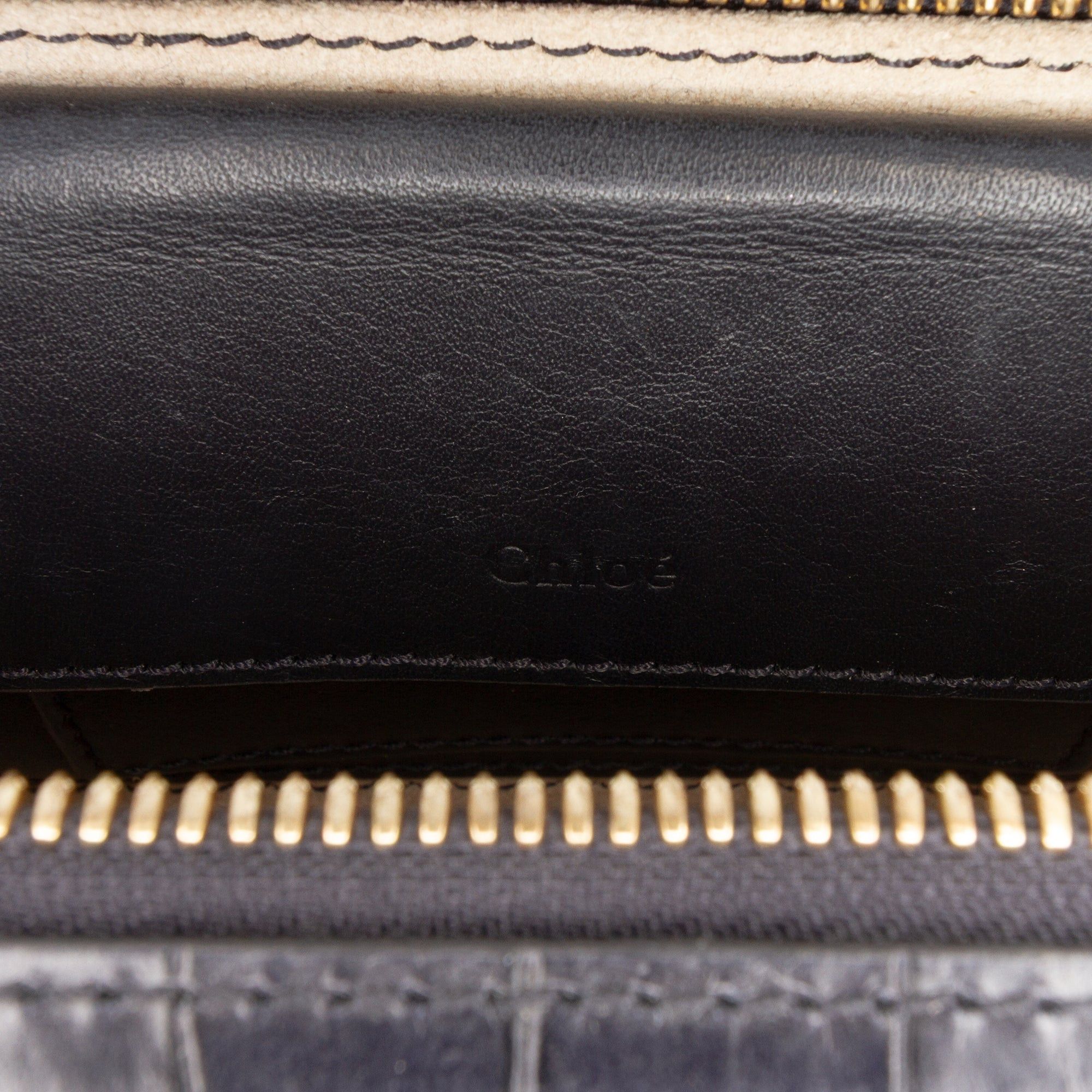 Chloe Mini Croc Embossed Leather C Vanity Bag Size ONE SIZE - 6 Thumbnail