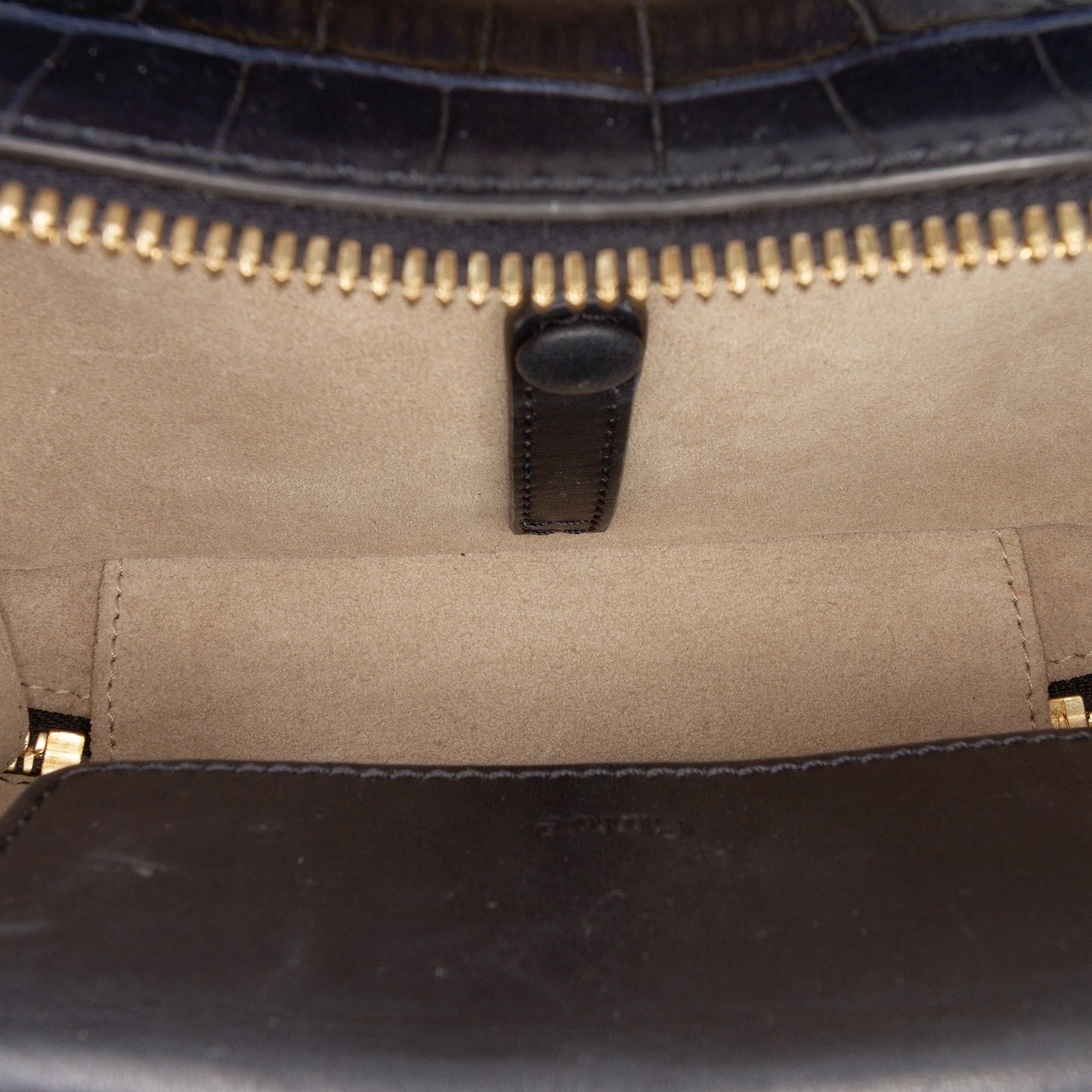 Chloe Mini Croc Embossed Leather C Vanity Bag Size ONE SIZE - 4 Thumbnail