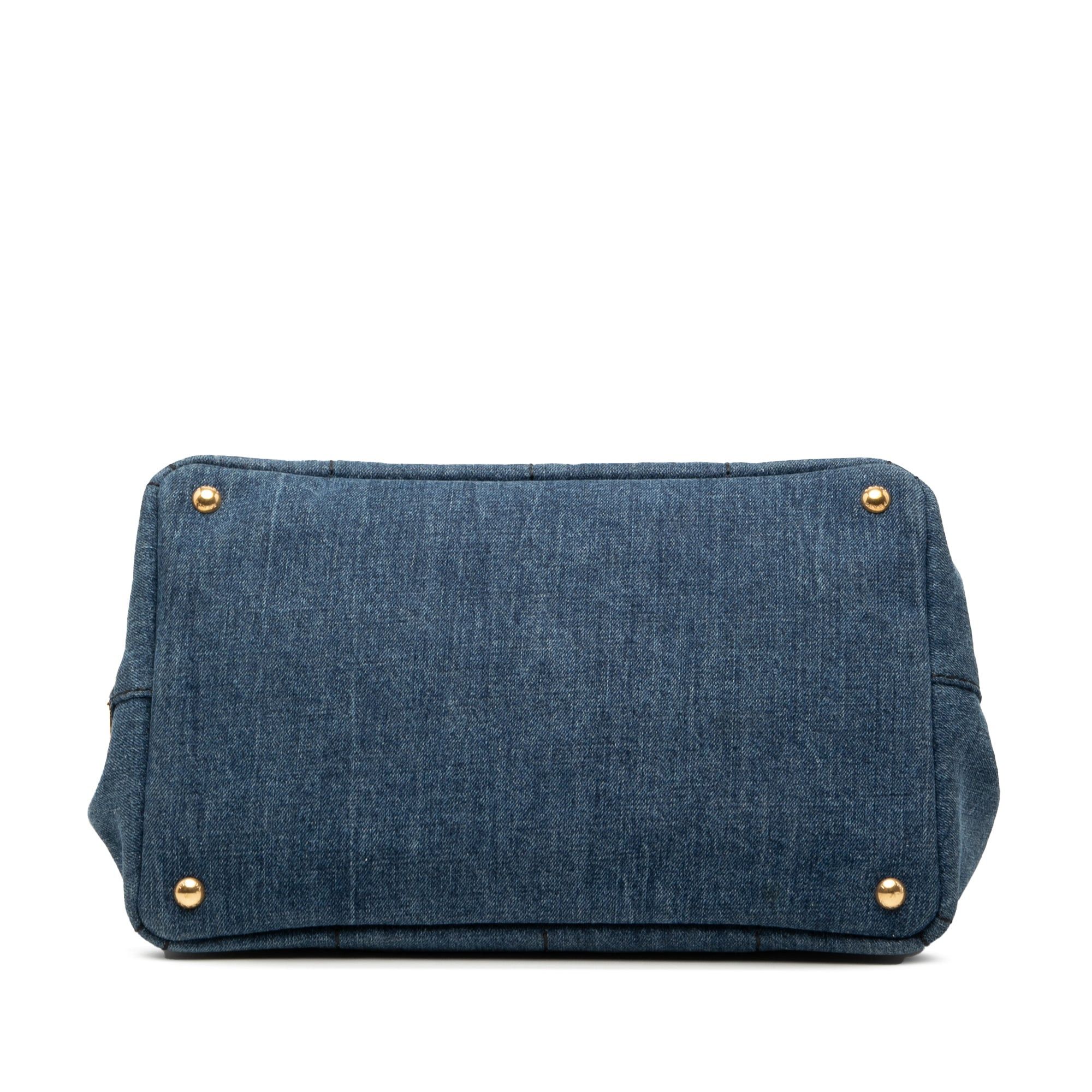 Prada Large Denim Canapa Logo Satchel Size ONE SIZE - 3 Thumbnail