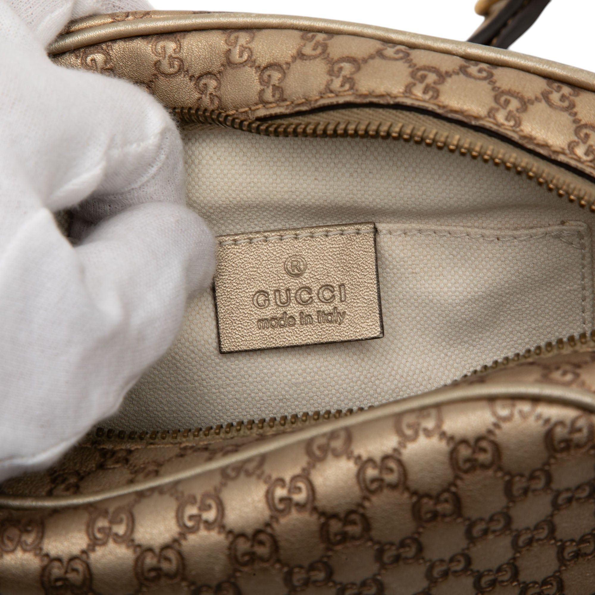 Gucci Metallic Microguccissima Sunshine Disco Camera Bag Size ONE SIZE - 5 Thumbnail