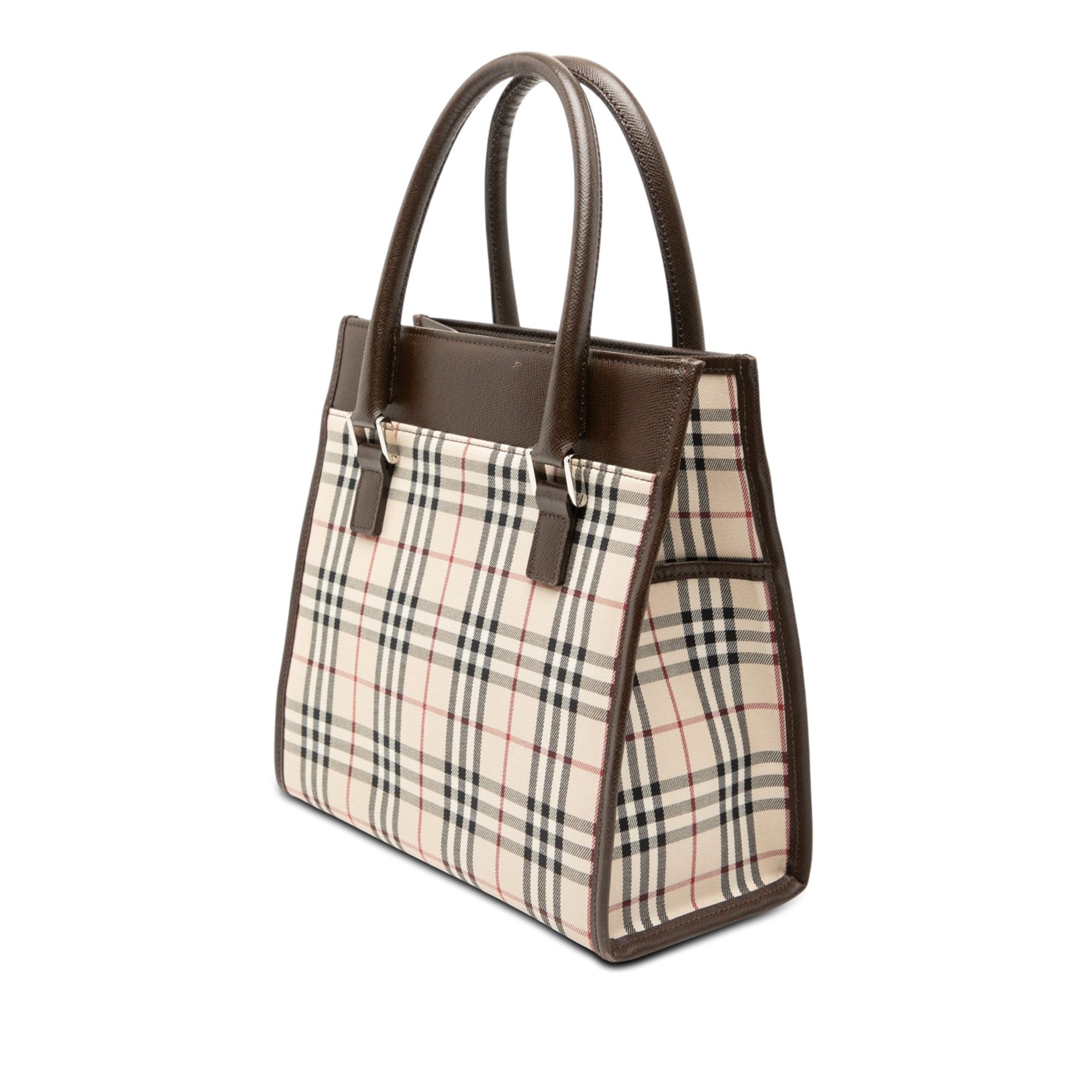 Burberry House Check Canvas Handbag Size ONE SIZE - 2 Thumbnail