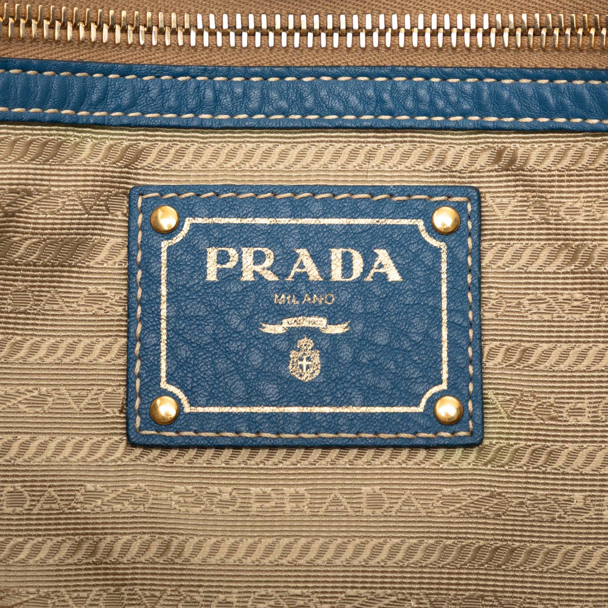 Prada Vitello Daino Side Zip Shopper Tote Size ONE SIZE - 5 Thumbnail