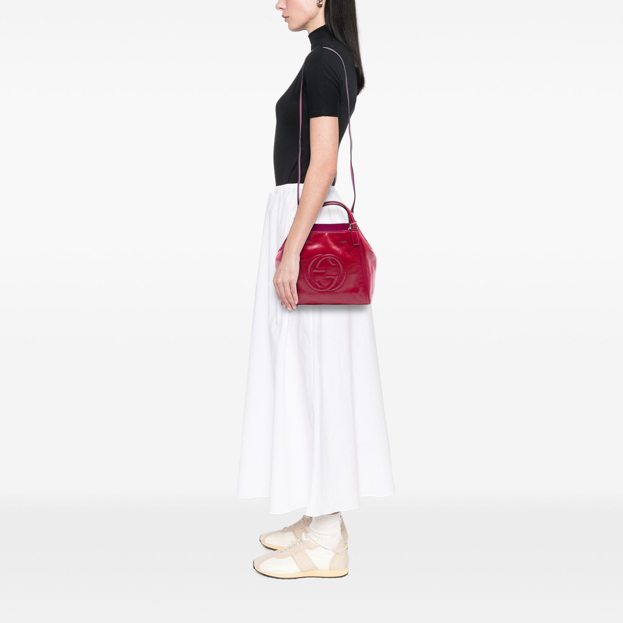 Gucci Small Patent Soho Satchel Size ONE SIZE - 7 Thumbnail