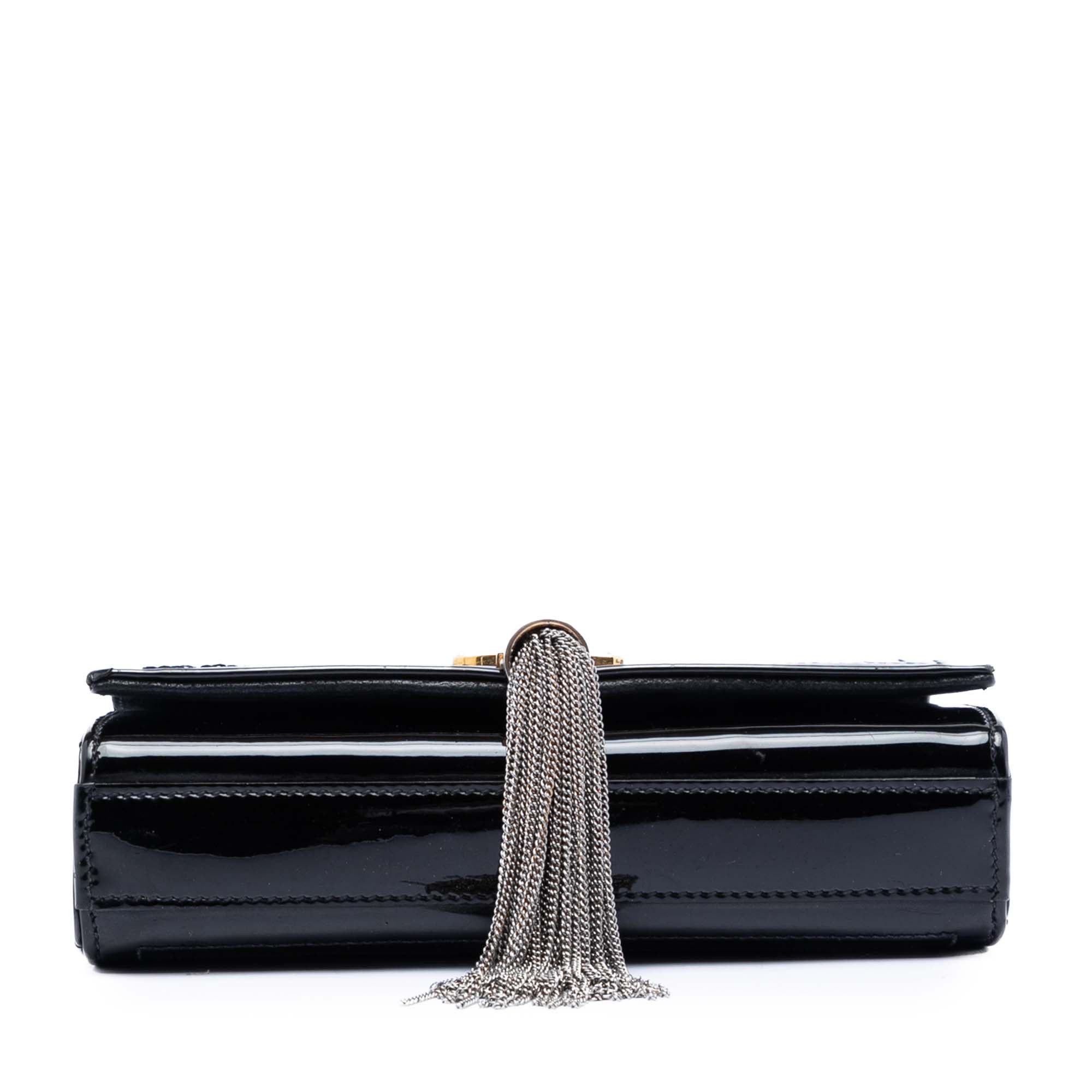 Saint Laurent Paris Small Quilted Patent Monogram Kate Tassel Crossbody Size ONE SIZE - 3 Thumbnail