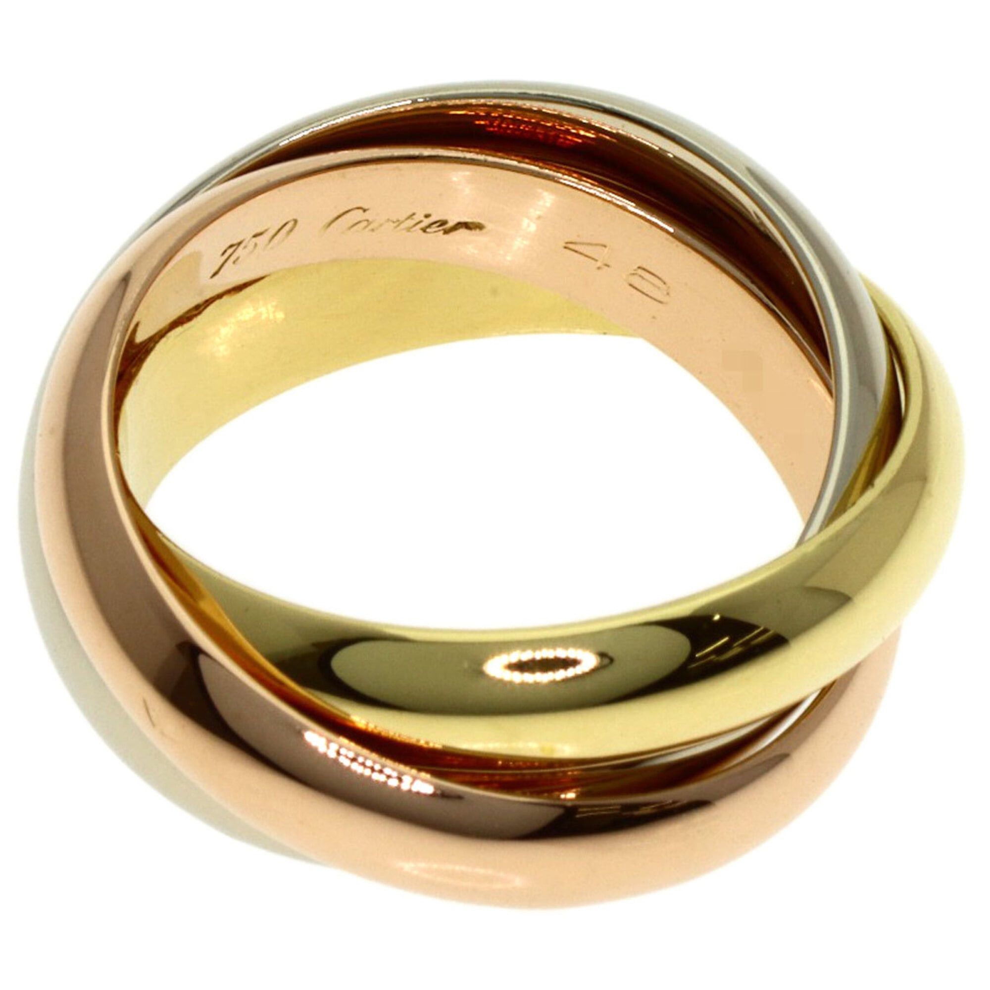Cartier Cartier Trinity #48 Ring, 18K Yellow Gold/18K White Pink Gold, Women's, CARTIER Size ONE SIZE - 3 Thumbnail