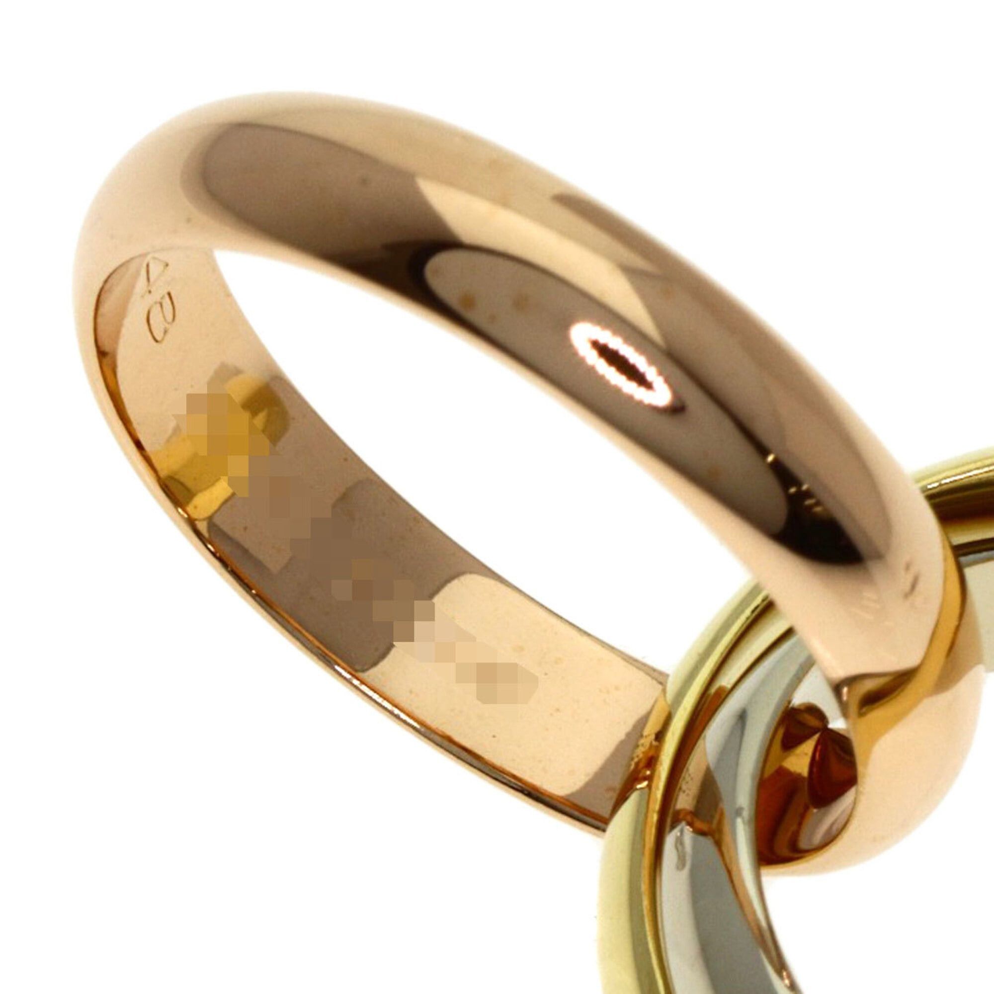 Cartier Cartier Trinity #48 Ring, 18K Yellow Gold/18K White Pink Gold, Women's, CARTIER Size ONE SIZE - 5 Thumbnail
