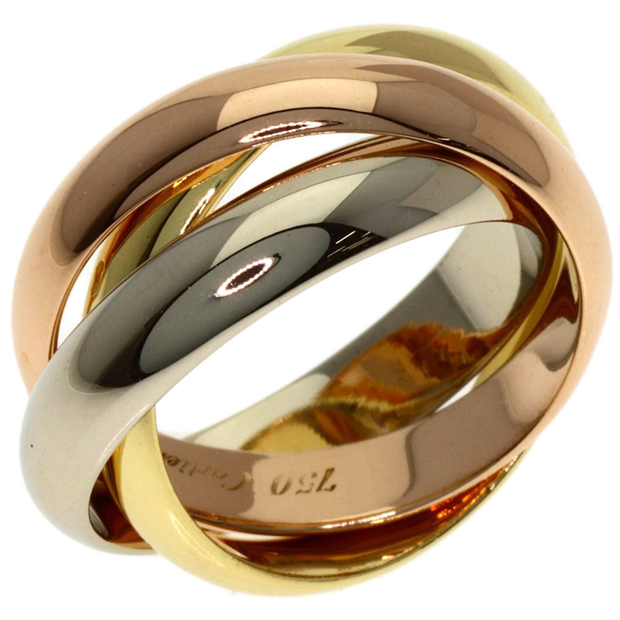 Cartier Cartier Trinity #48 Ring, 18K Yellow Gold/18K White Pink Gold, Women's, CARTIER Size ONE SIZE - 2 Thumbnail