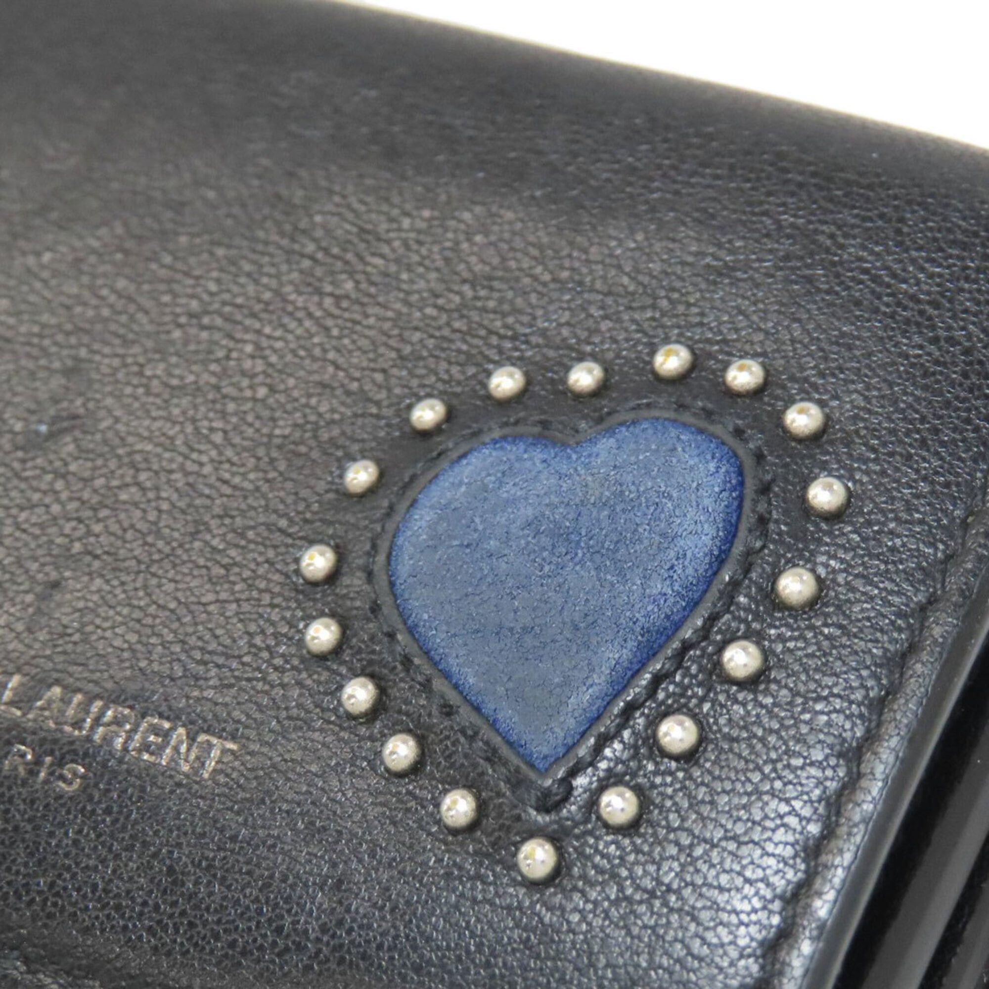 Yves Saint Laurent Yves Saint Laurent Heart Bi-fold Wallet Leather Women's YVES SAINT LAURENT Size ONE SIZE - 14 Thumbnail
