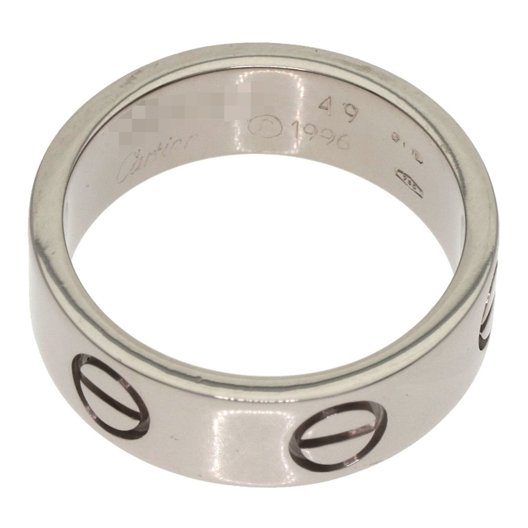 Cartier Cartier Love Ring #49, 18K White Gold, Women's Ring, CARTIER Size ONE SIZE - 4 Thumbnail