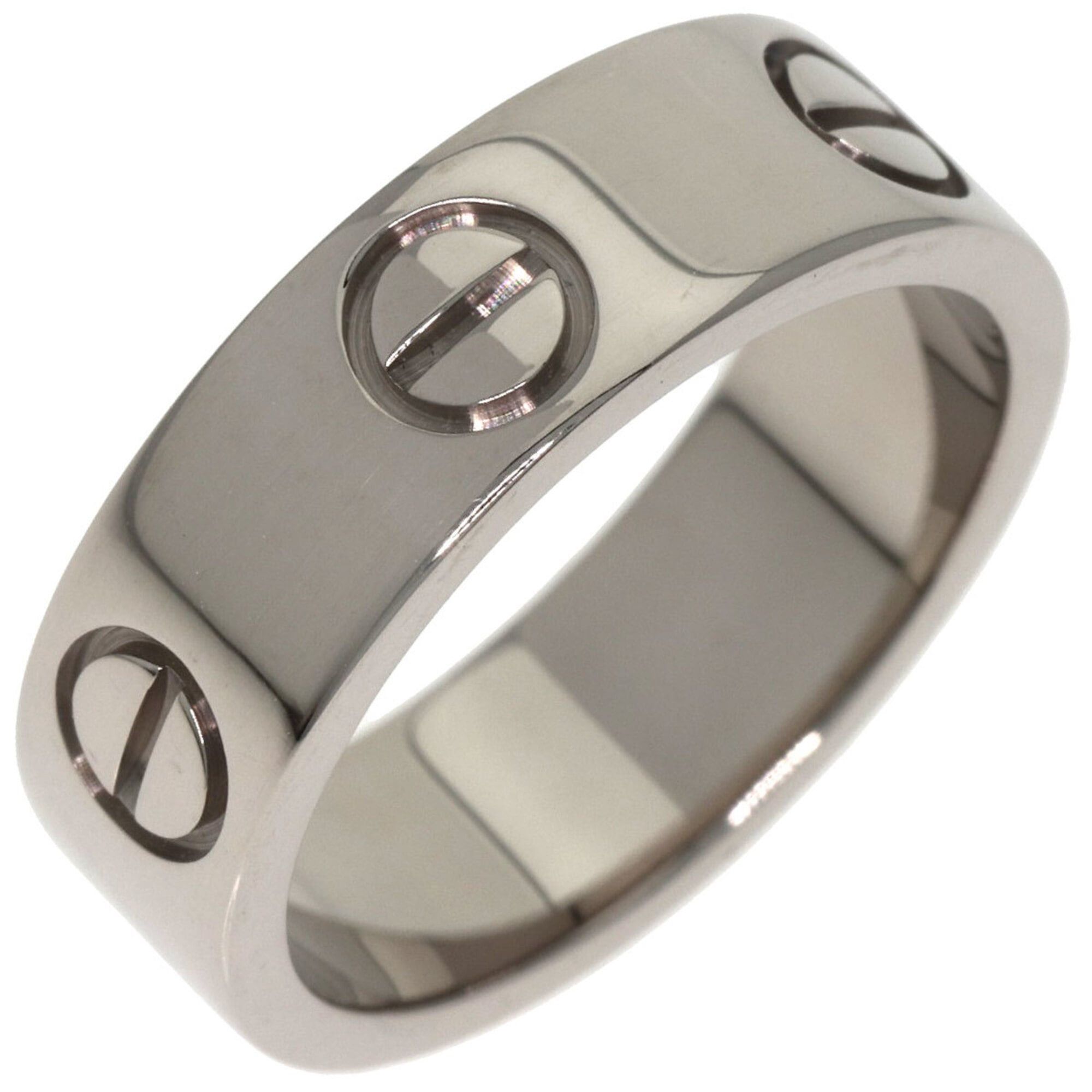 Cartier Cartier Love Ring #49, 18K White Gold, Women's Ring, CARTIER Size ONE SIZE - 2 Thumbnail