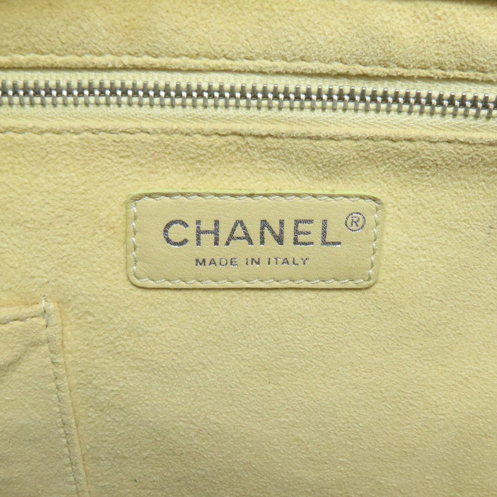 Chanel Chanel Perforated Coco Mark Silver Hardware Handbag Enamel Women's CHANEL Size ONE SIZE - 6 Thumbnail