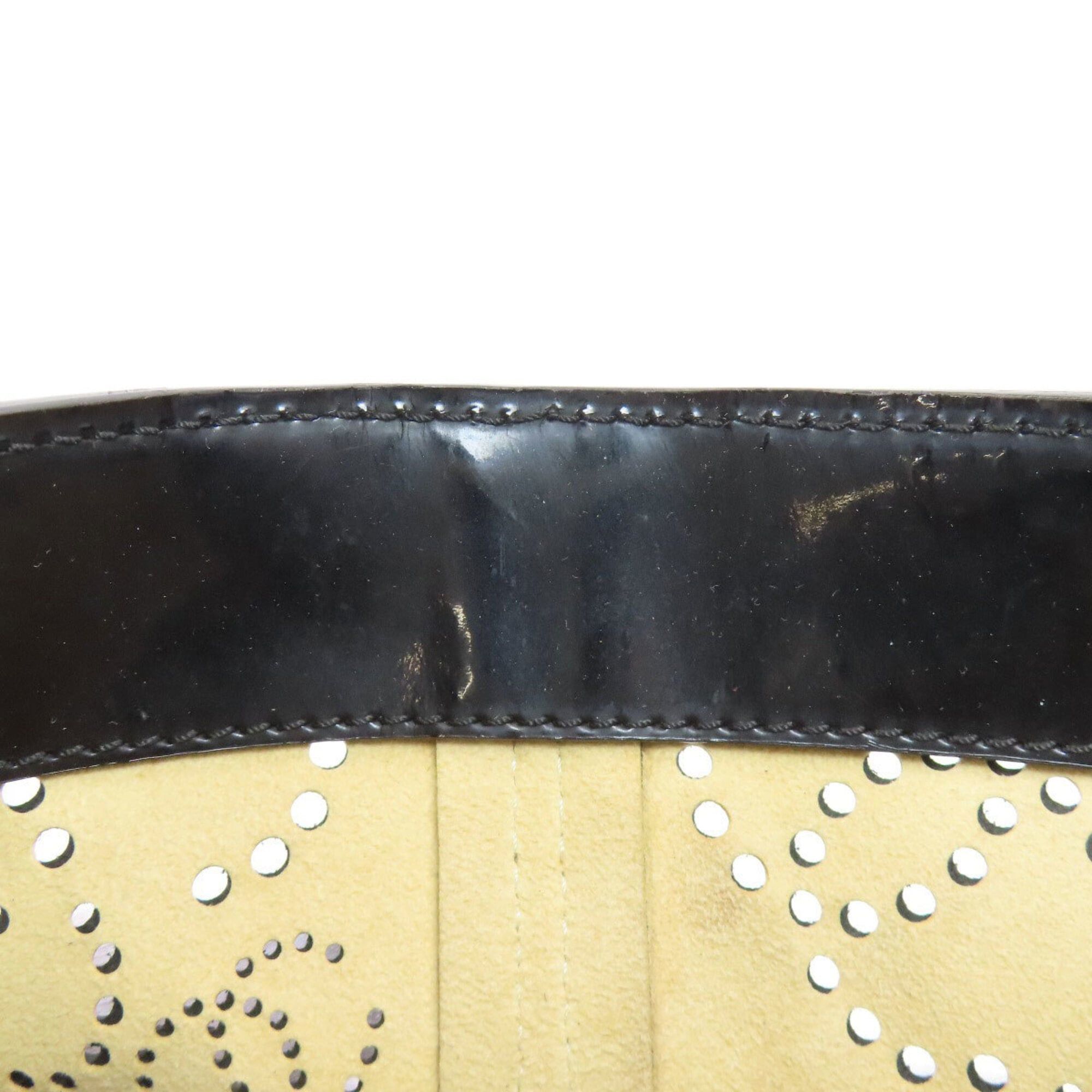 Chanel Chanel Perforated Coco Mark Silver Hardware Handbag Enamel Women's CHANEL Size ONE SIZE - 15 Thumbnail