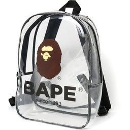 Clear on sale bape backpack