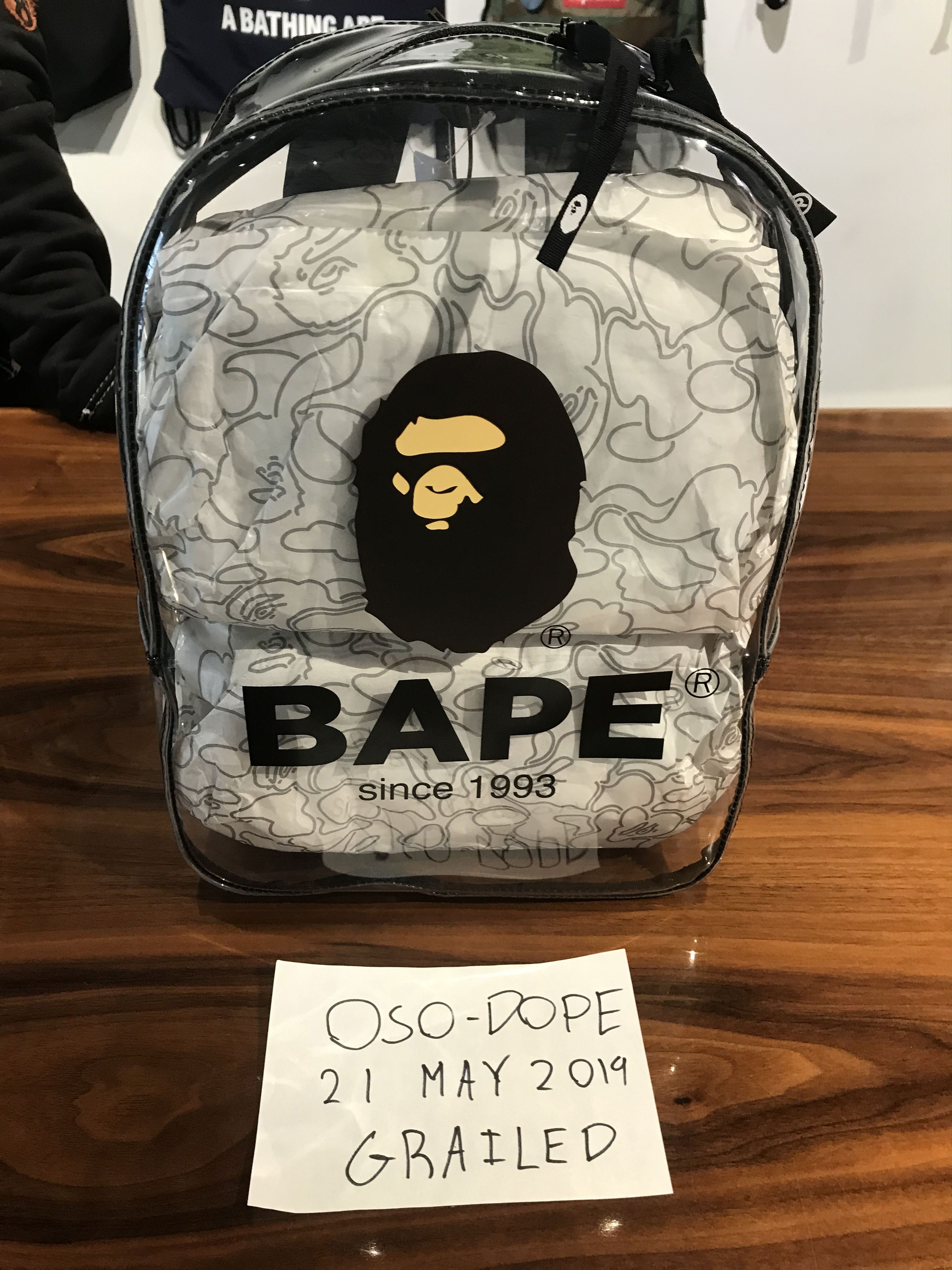 Bape Backpack, A Bathing Ape, Brand New, Measurement posted