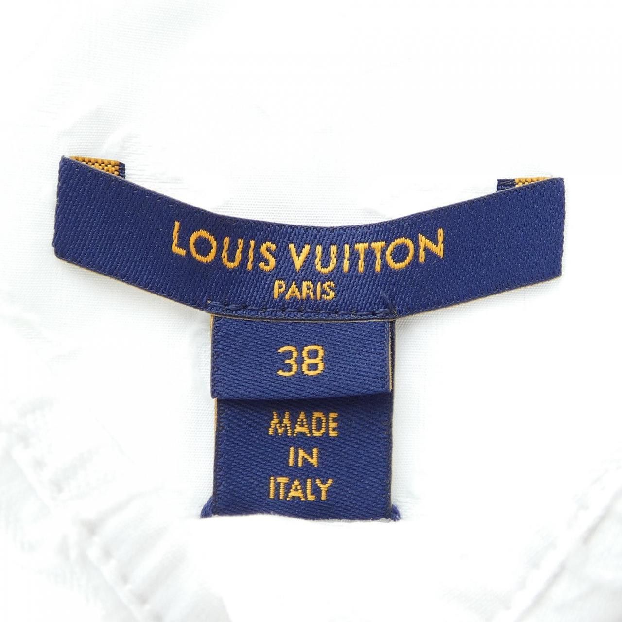 Louis Vuitton Louis Vuitton Louis Vuitton Monogram Relief Gathered Top Textile Tops FNBL25AQV DUTY FREE for USA Size ONE SIZE - 4 Thumbnail