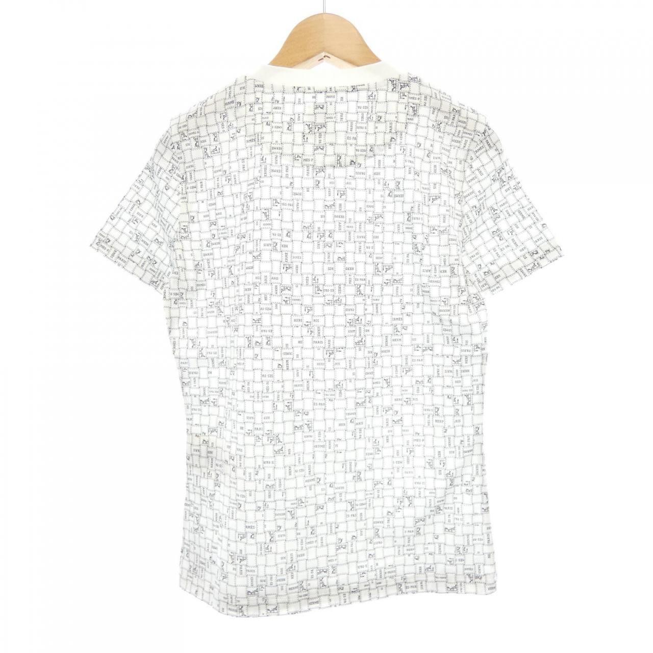 Hermes Hermes Hermes Bolduc Au Carre Cotton TShirt Textile T-Shirts DUTY FREE for USA Size ONE SIZE - 2 Thumbnail