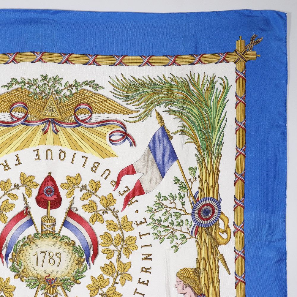 Hermes Hermes Hermes Carre90 Silk Scarf Textile Scarf DUTY FREE for USA Size ONE SIZE - 3 Thumbnail