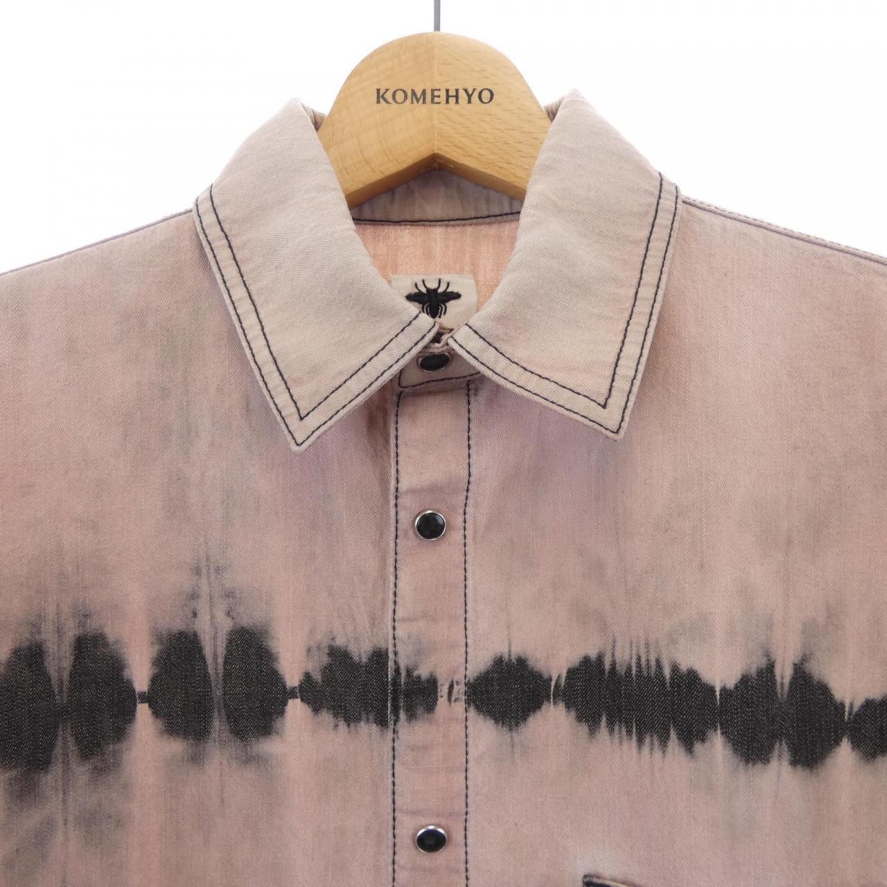 Dior Dior Christian Dior Short Sleeve Shirt Textile Tops 042B19A3159 DUTY FREE for USA Size ONE SIZE - 5 Thumbnail