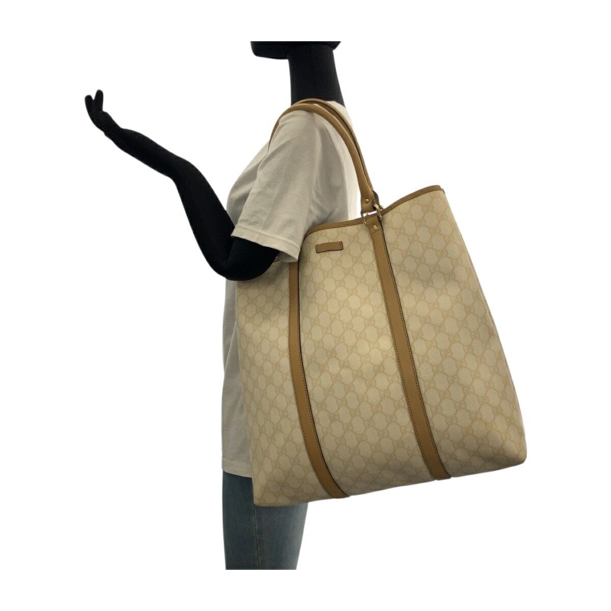 Gucci Gucci Gucci GG Supreme Canvas Tote Bag Textile Tote Bag 223668 DUTY FREE for USA Size ONE SIZE - 7 Thumbnail