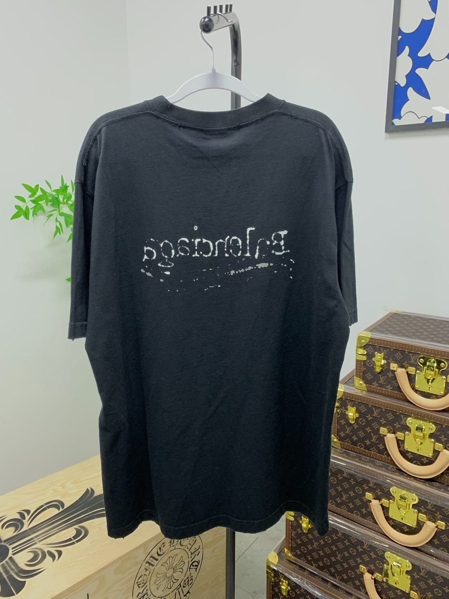Balenciaga Balenciaga Wave Logo Print T-Shirt XS Size US XS / EU 42 / 0 - 8 Thumbnail