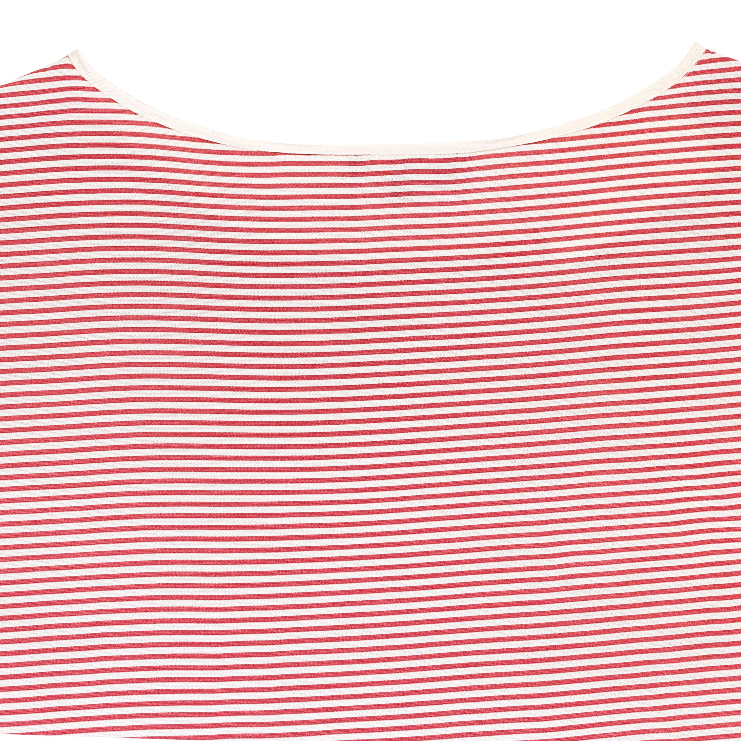 Loro Piana SILK STRIPED WHITE?RED BLOUSE SIZE L Size L / US 10 / IT 46 - 4 Thumbnail