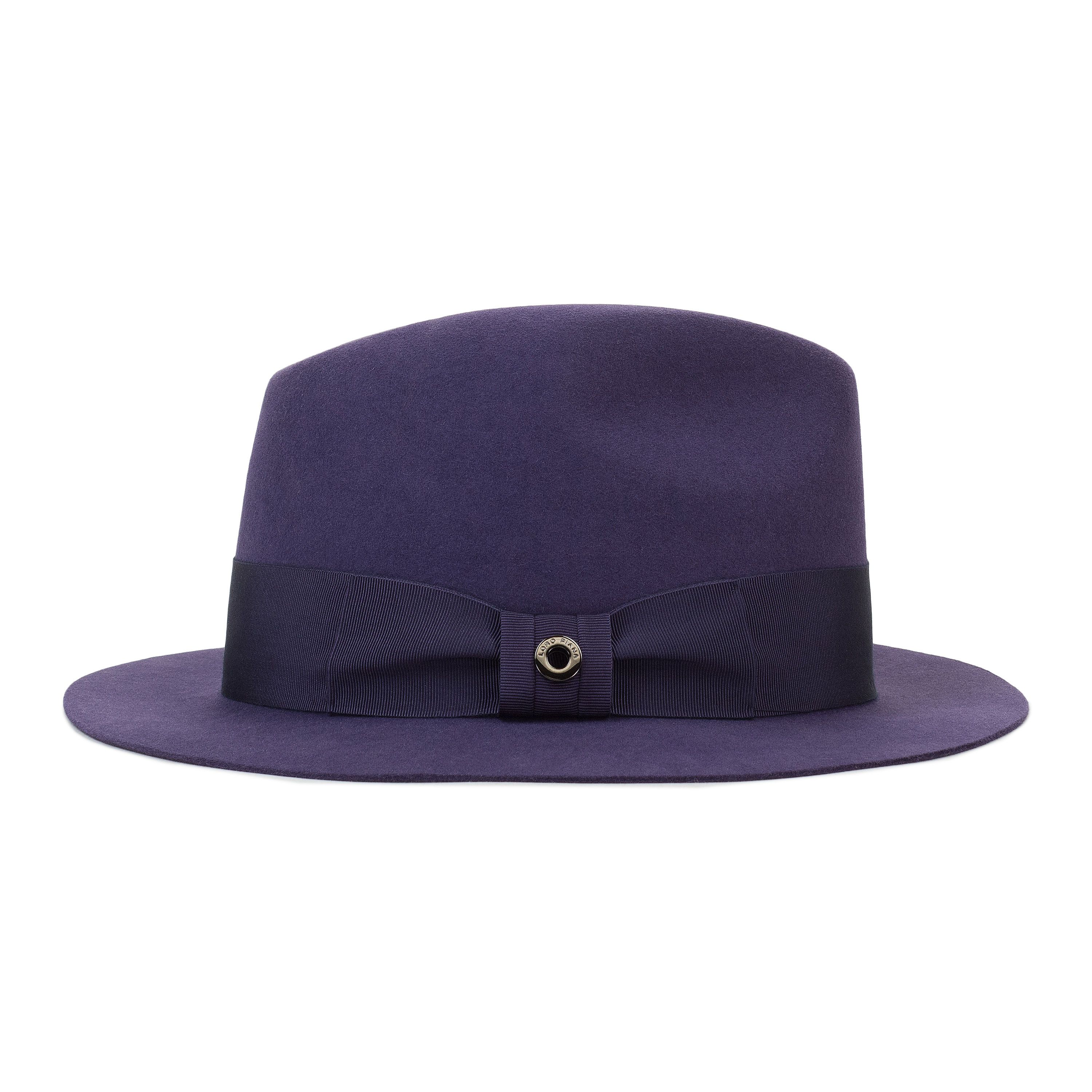 Loro Piana CASHMERE BRIM DARK PURPLE HAT SIZE M Size ONE SIZE - 3 Thumbnail