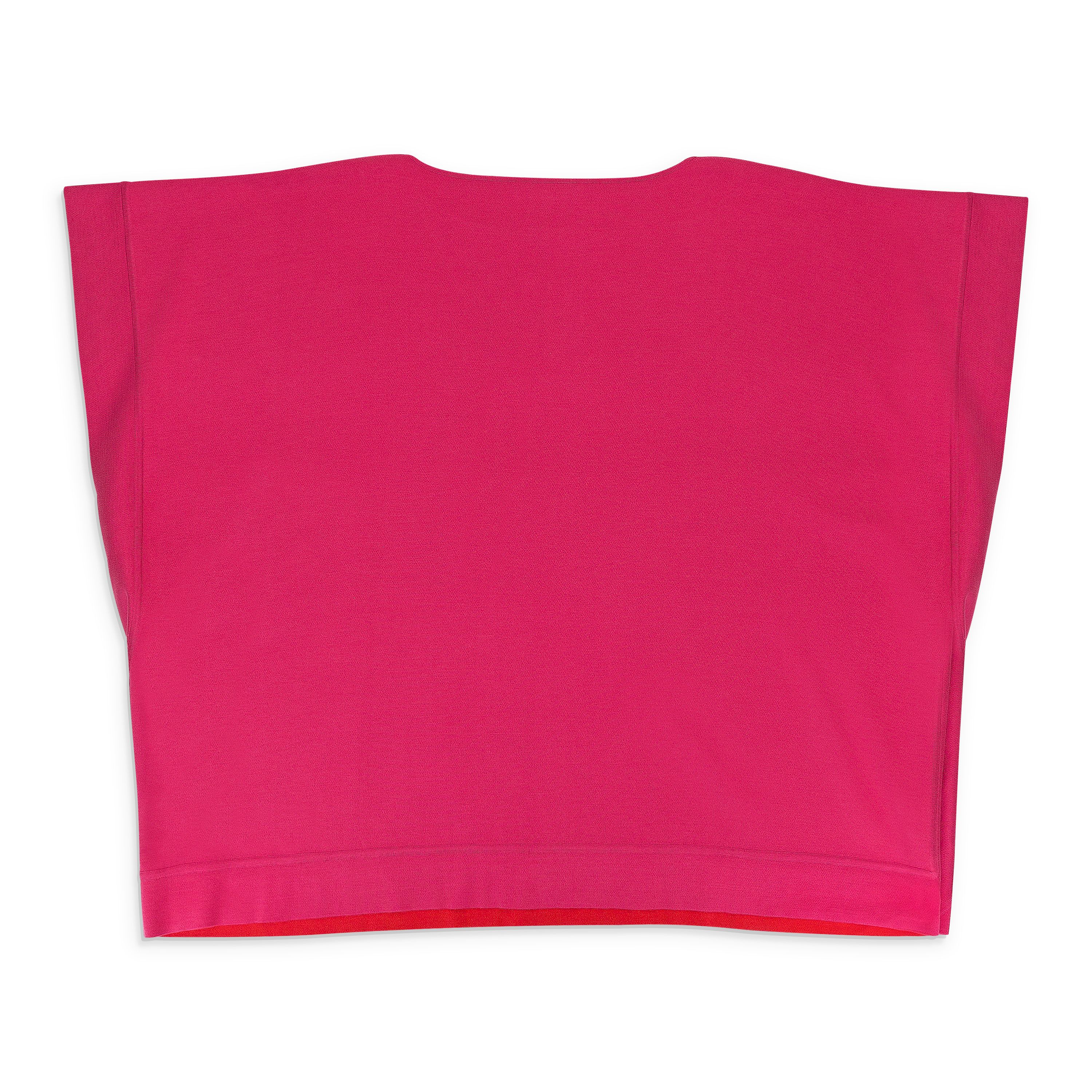 Loro Piana BATEAU NECKLINE FUCHSIA BLOUSE SIZE L Size L / US 10 / IT 46 - 2 Thumbnail