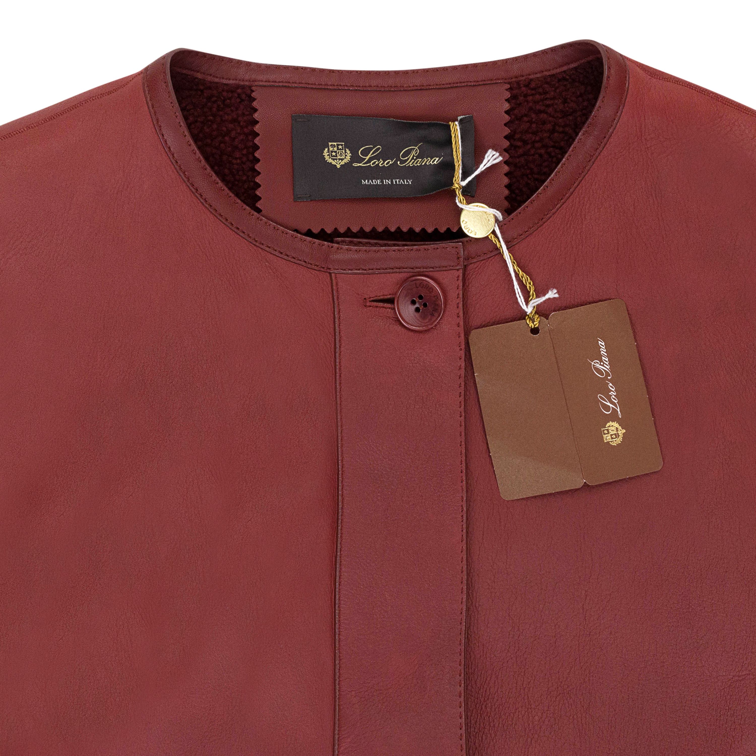 Loro Piana EVENING MAROON JACKET SIZE 40 Size S / US 4 / IT 40 - 3 Thumbnail