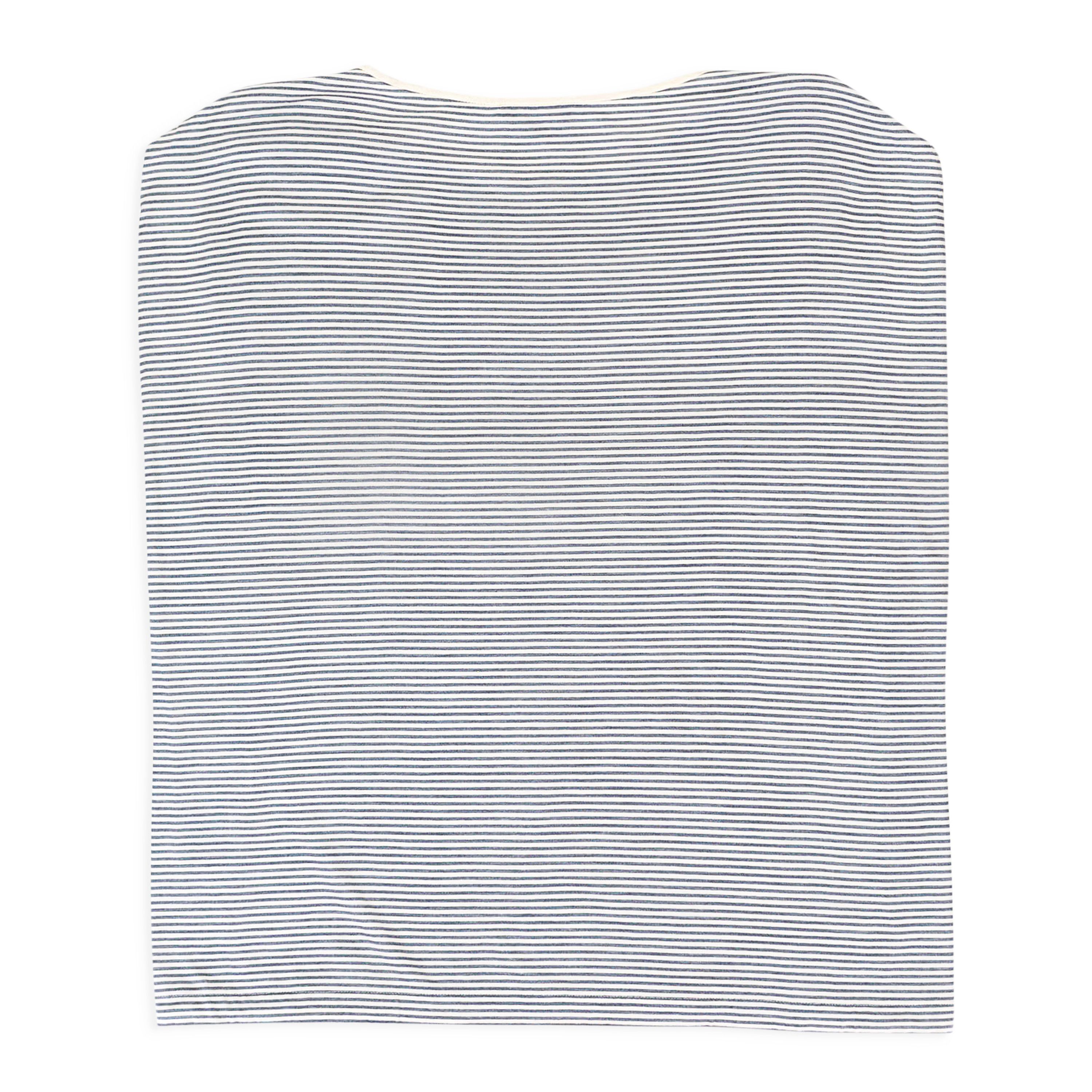 Loro Piana SILK STRIPED WHITE?GRAY BLOUSE SIZE S Size S / US 4 / IT 40 - 2 Thumbnail
