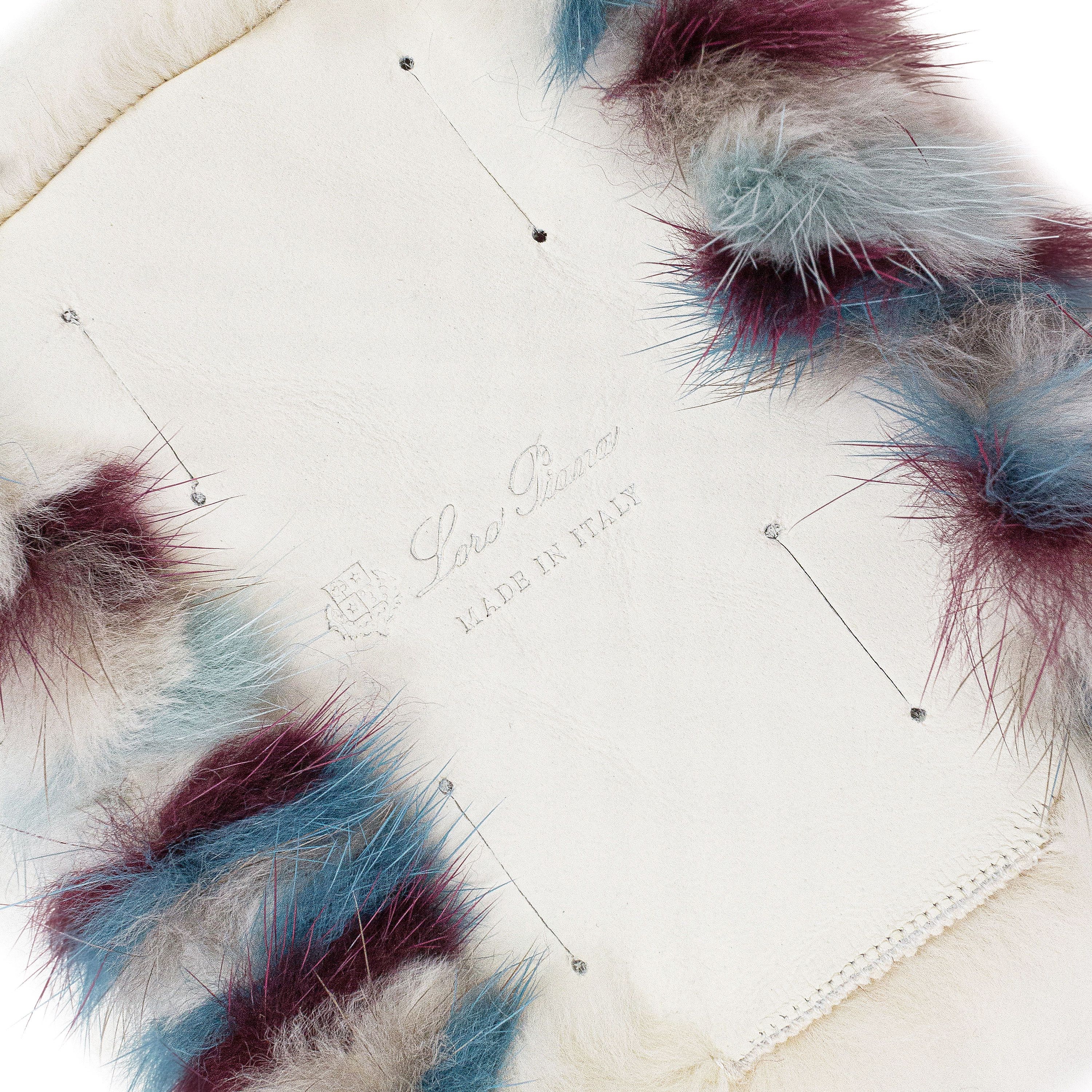Loro Piana MINK WAVE MULTICOLOR LACE COVER SIZE OS Size ONE SIZE - 3 Thumbnail