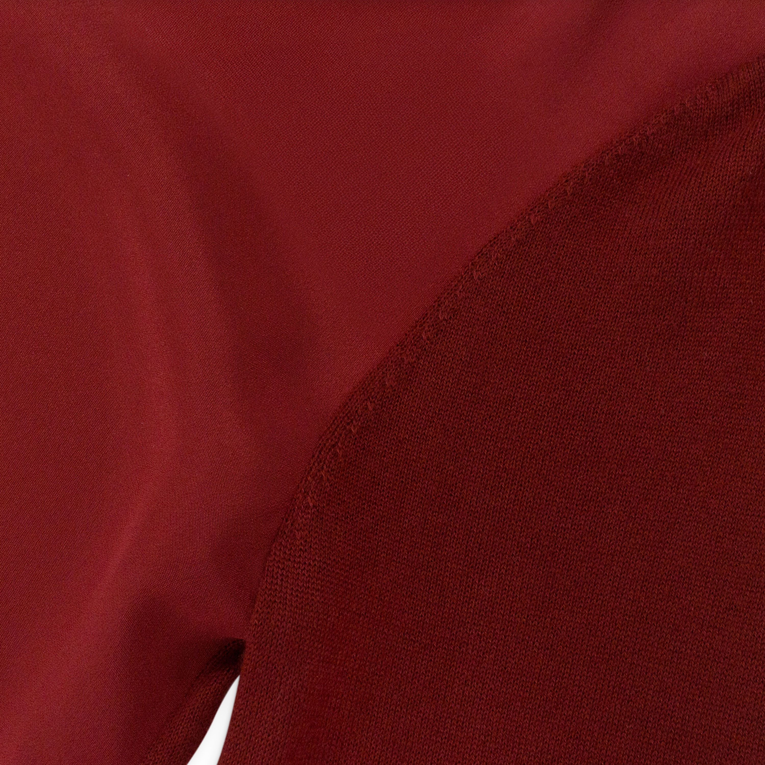 Loro Piana SILK V-NECK BURGUNDY BLOUSE SIZE 40 Size S / US 4 / IT 40 - 3 Thumbnail