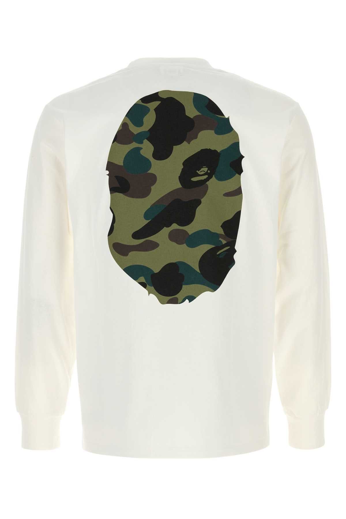 Bape White Cotton 1St Camo T-Shirt Size US L / EU 52-54 / 3 - 2 Thumbnail