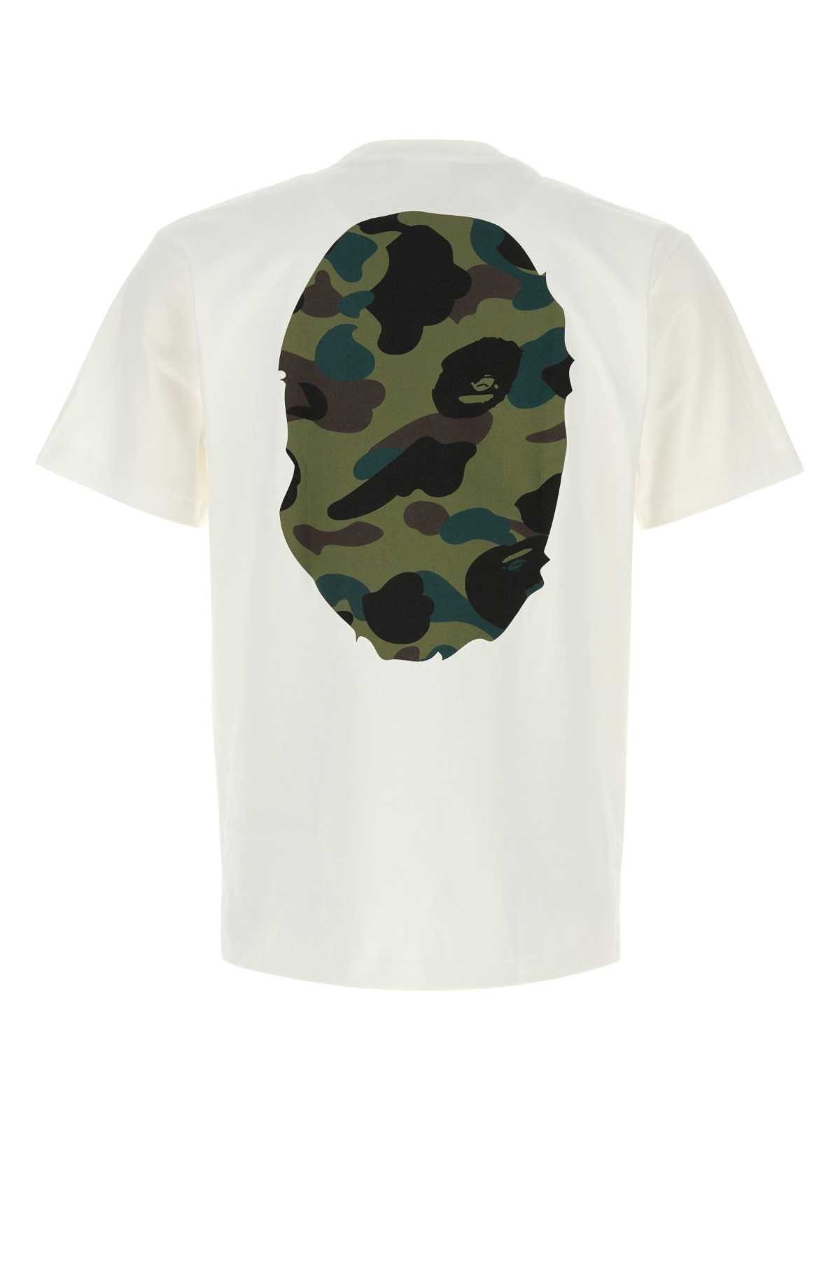 Bape White Cotton 1St Camo T-Shirt Size US S / EU 44-46 / 1 - 2 Thumbnail