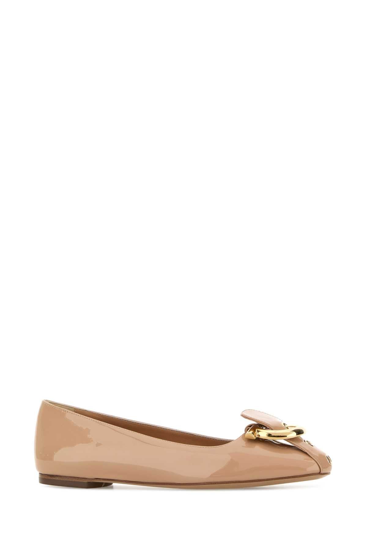 Salvatore Ferragamo Skin Pink Leather Oxide Ballerinas Size US 8.5 / IT 38.5 - 2 Thumbnail